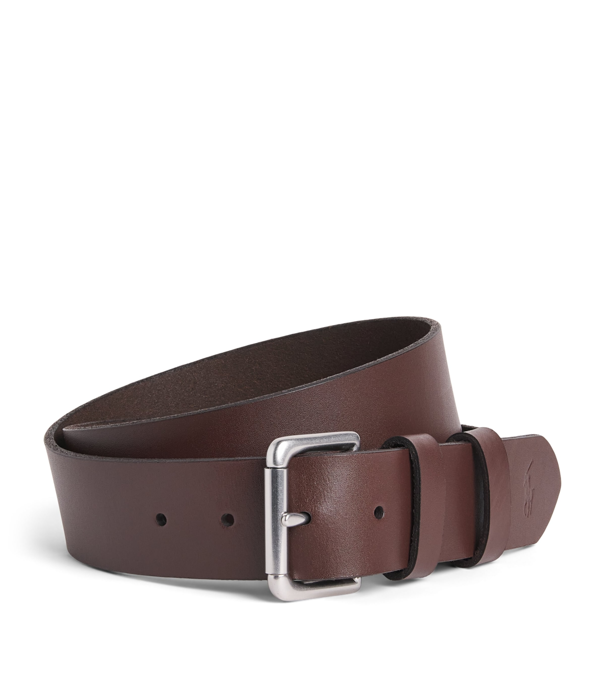 Polo Ralph Lauren Brown Leather Roller Buckle Belt | Harrods US