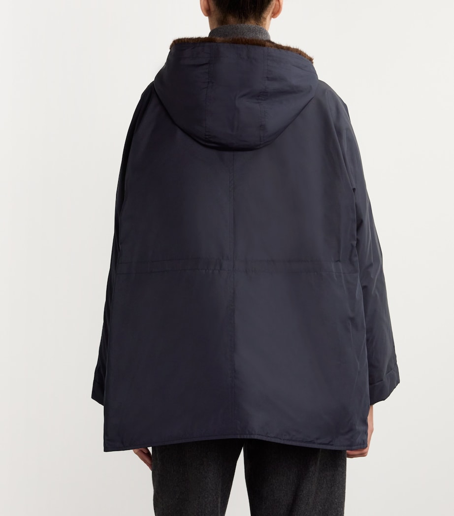 Long-Haired Mink-Lined Technical Jacket A7029 Image 4