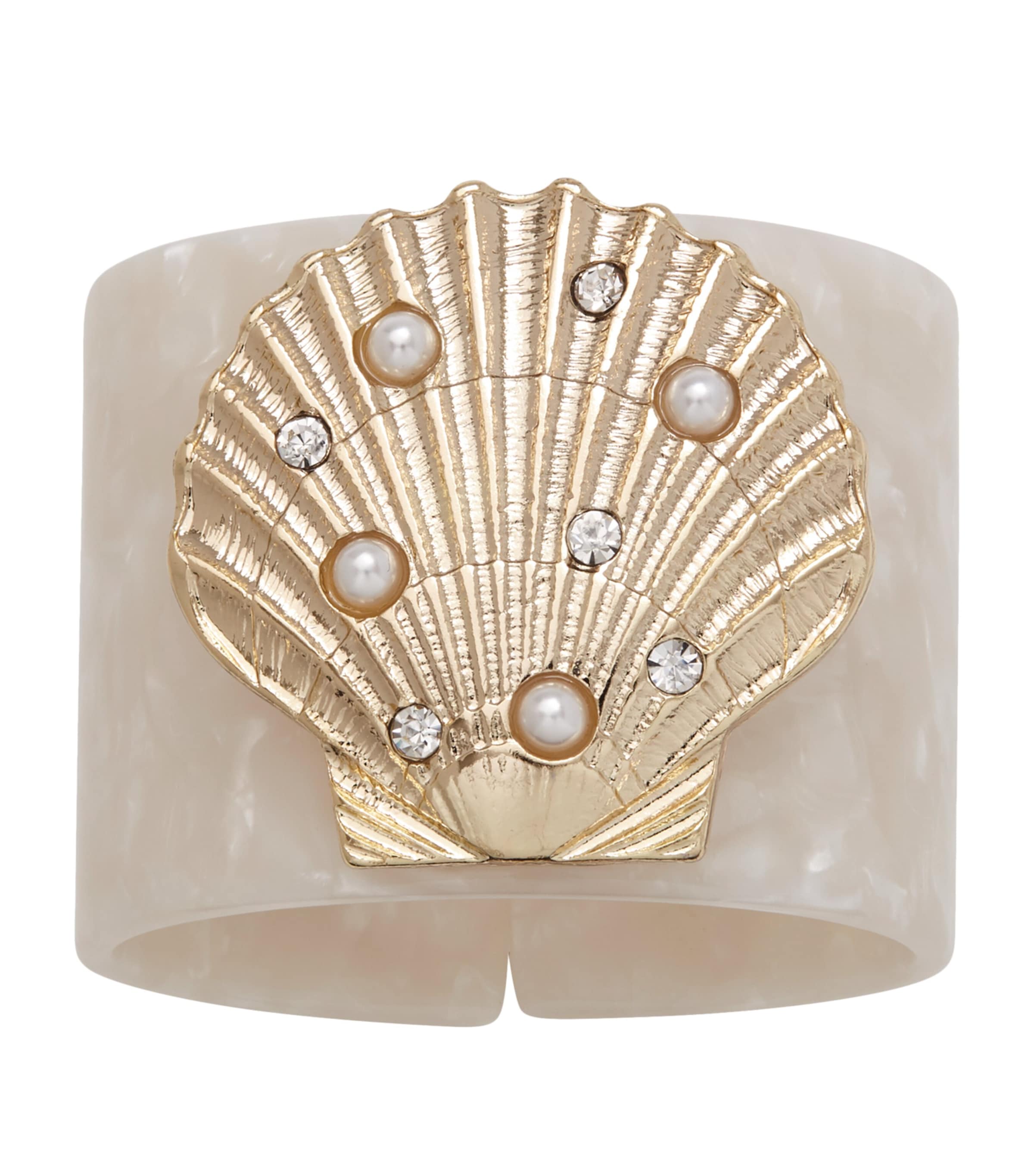 Joanna Buchanan Shell Napkin Rings In Gold