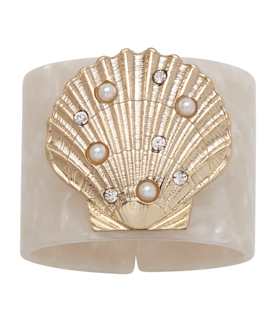 Shell Napkin Rings (Set of 4) GOLD Image 1