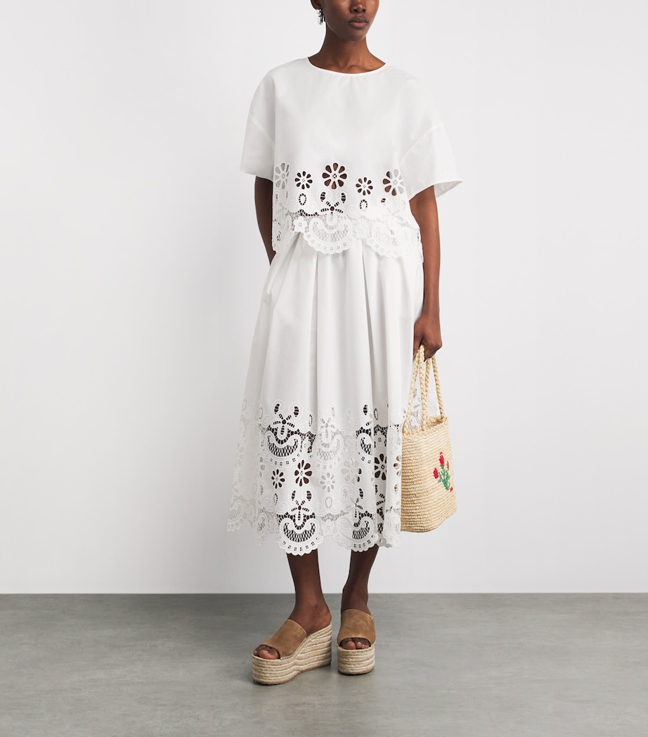 Stylein Womens Eyelet Jassira Blouse White Image 2