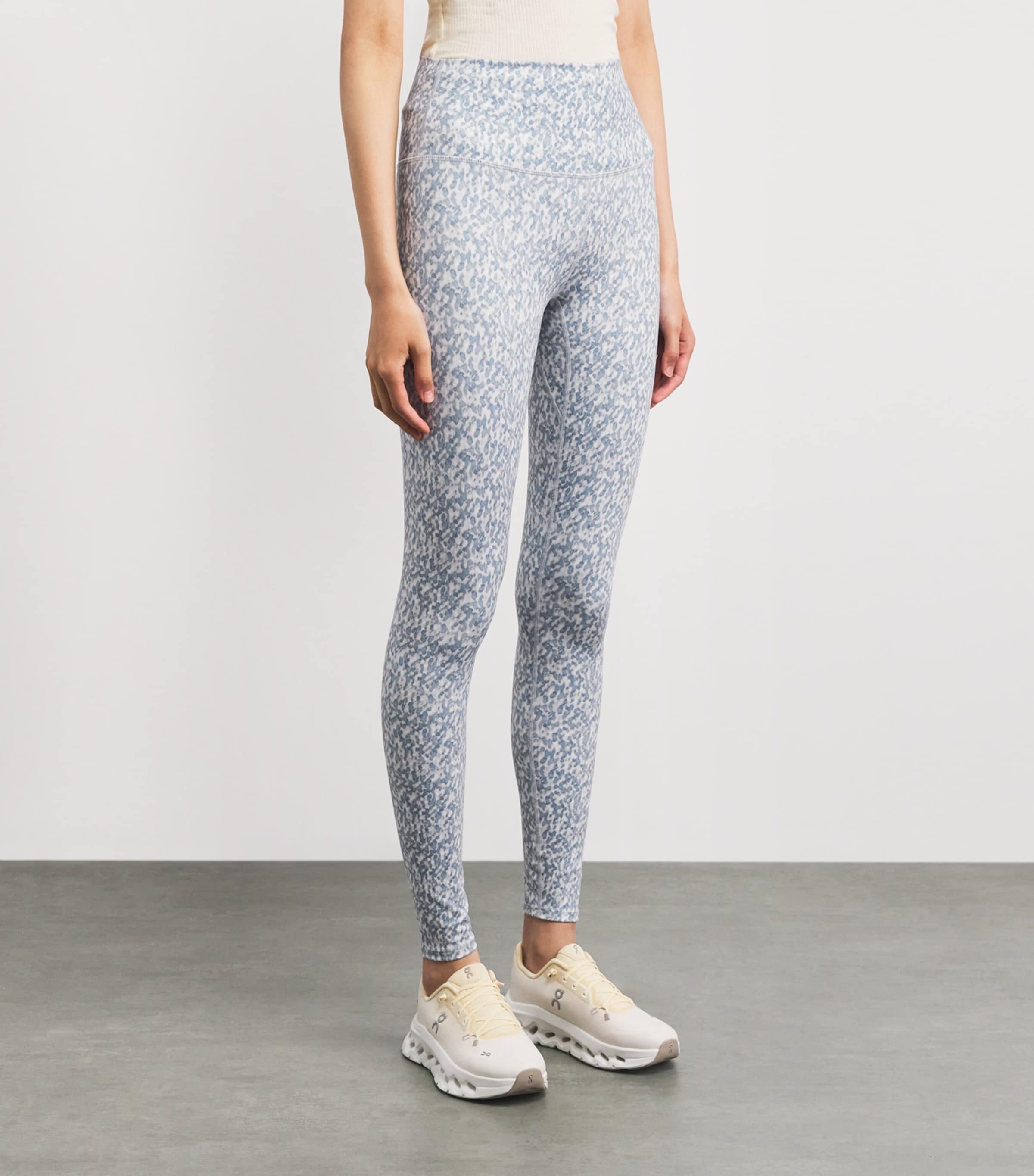 Varley Womens FreeSoft High-Rise Sports Leggings Ocean Flicker Image 4