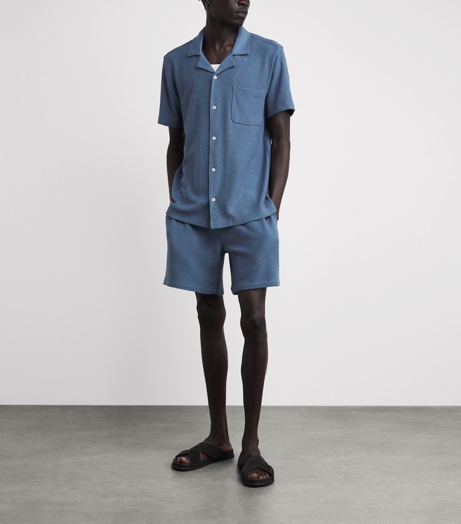 PAIGE Mens Bouclé Oliver Shirt Lakeside Image 2