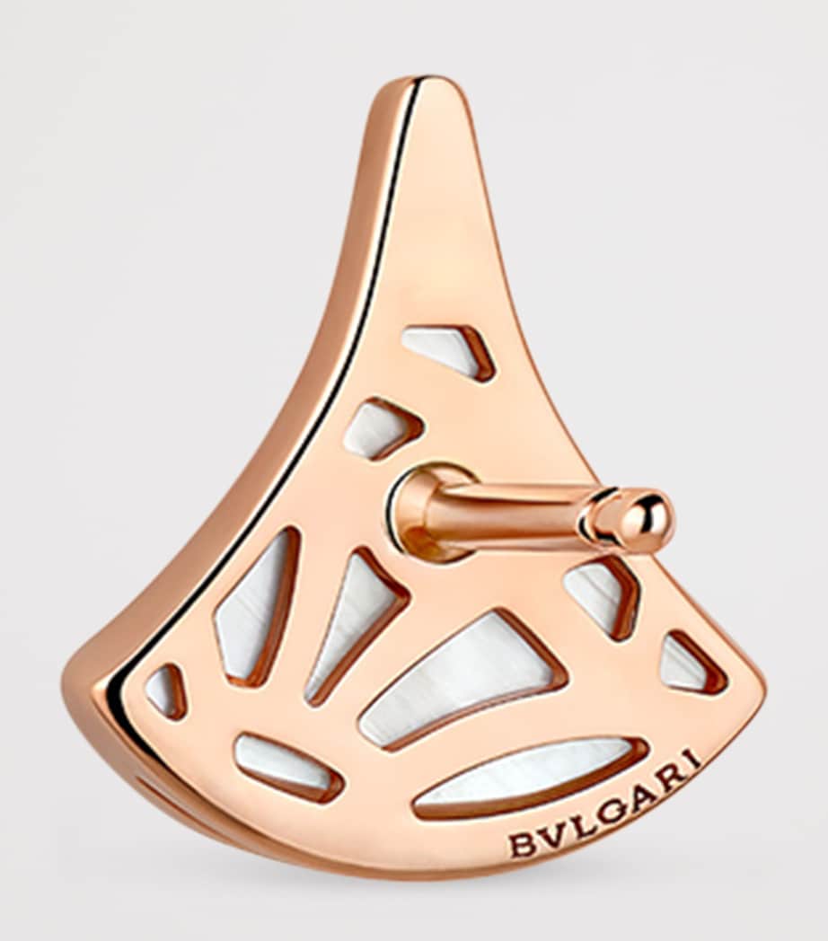 Rose Gold, Diamond and Mother-of-Pearl Divas' Dream Earring PINK GOLD Image 3