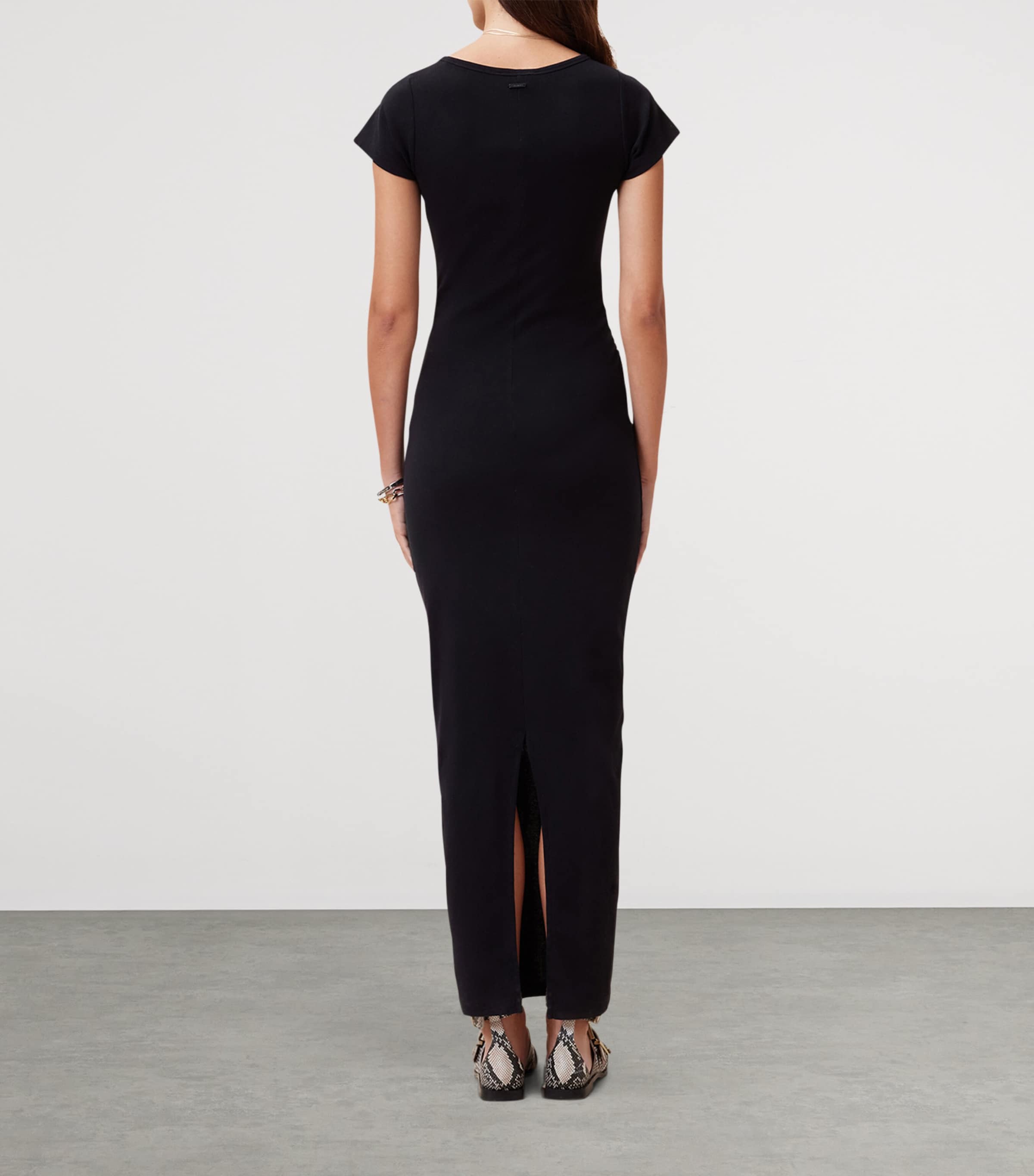 Organic Cotton Katarina Maxi Dress BLACK Image 4