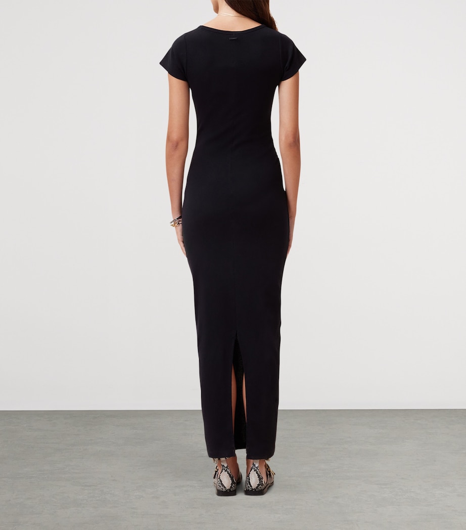 Organic Cotton Katarina Maxi Dress BLACK Image 4