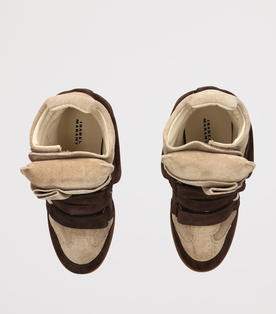 Isabel Marant Suede Bekett Wedge Sneakers 50 Brown/oth Image 3