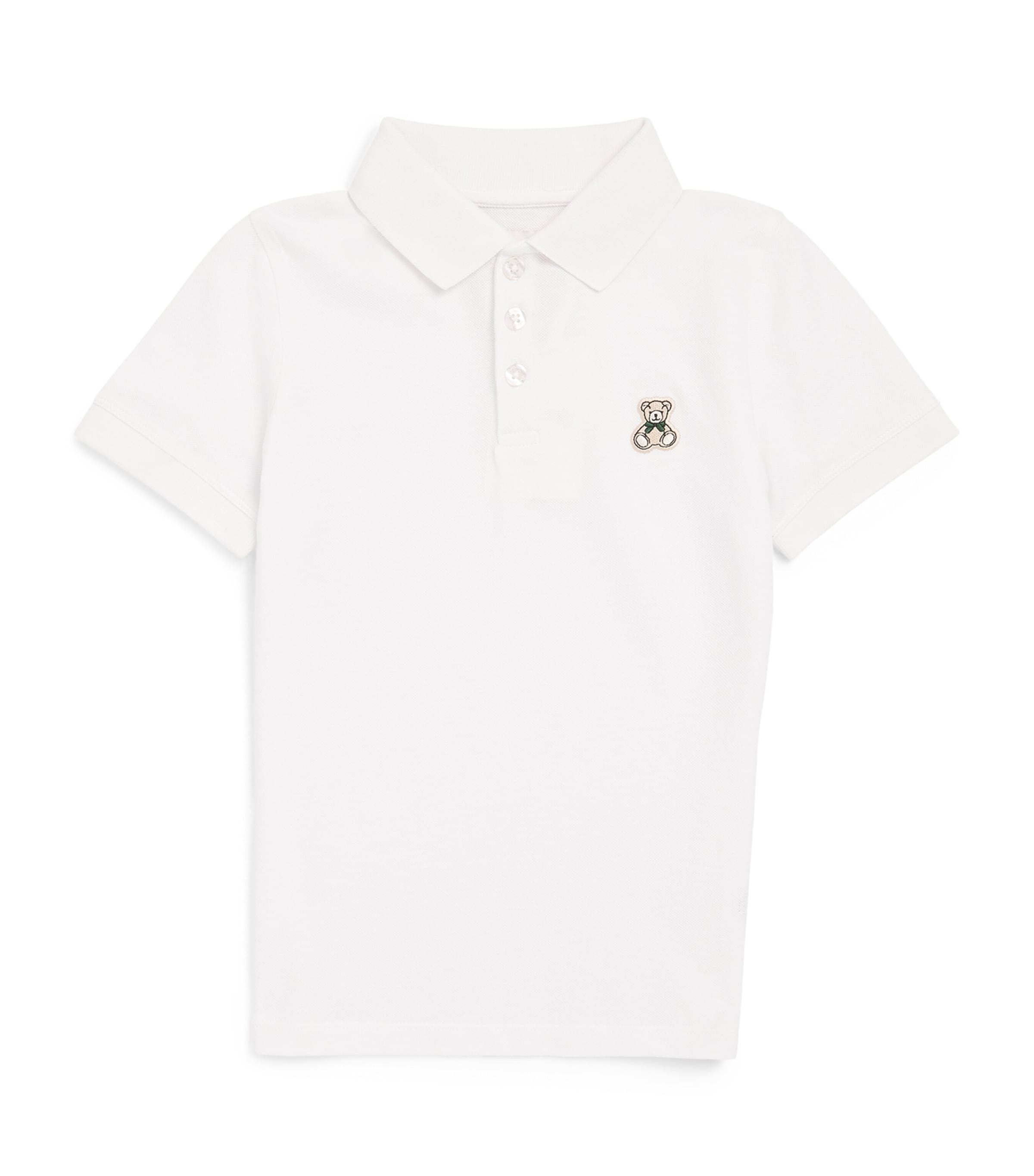 Harrods Cotton Polo Shirt (9-14 Years) Navy Image 1
