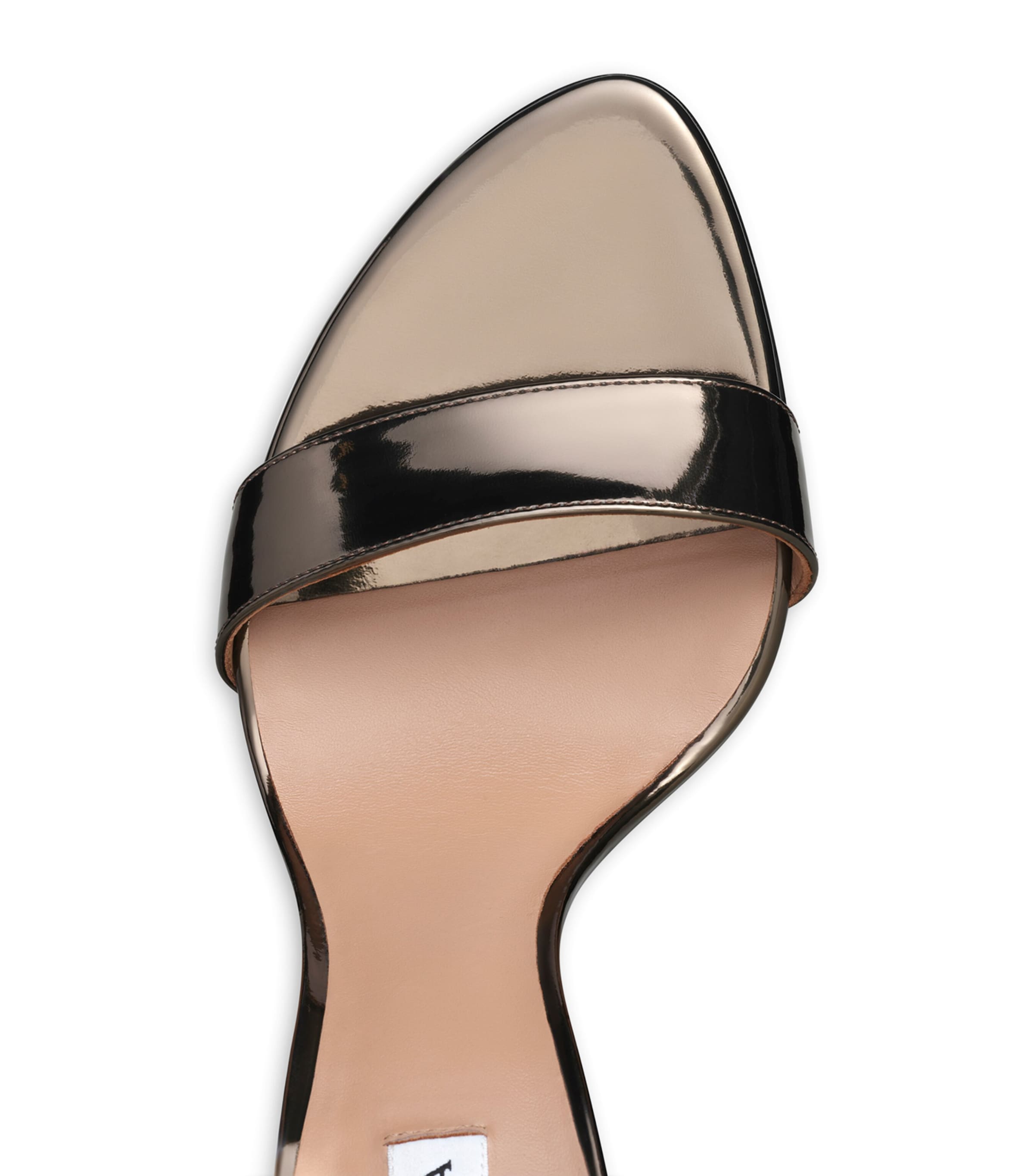 Alaïa Metallic Leather Cone Sandals 110 Brun Metal Image 6