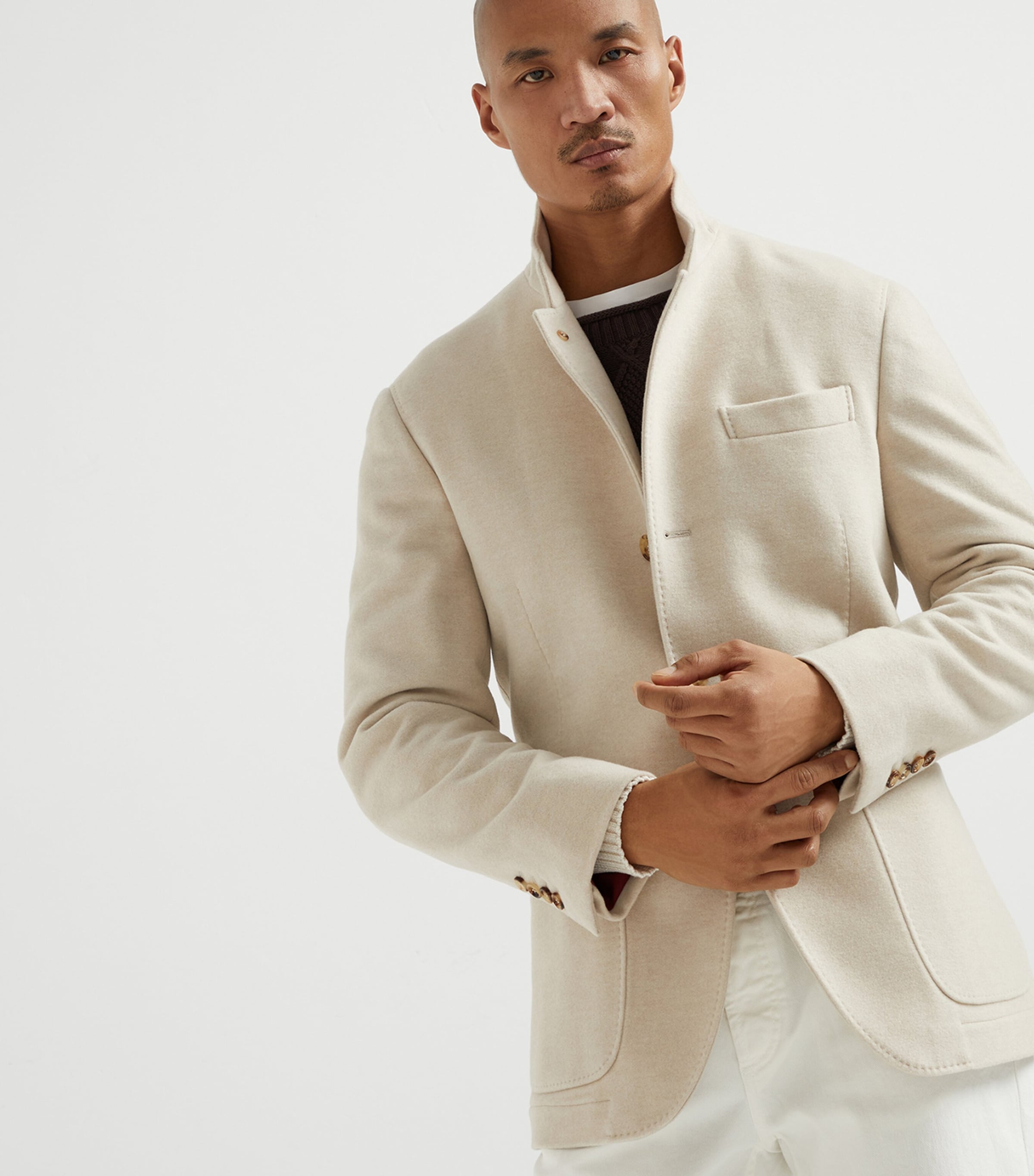 Cashmere Coat COOL BEIGE Image 2