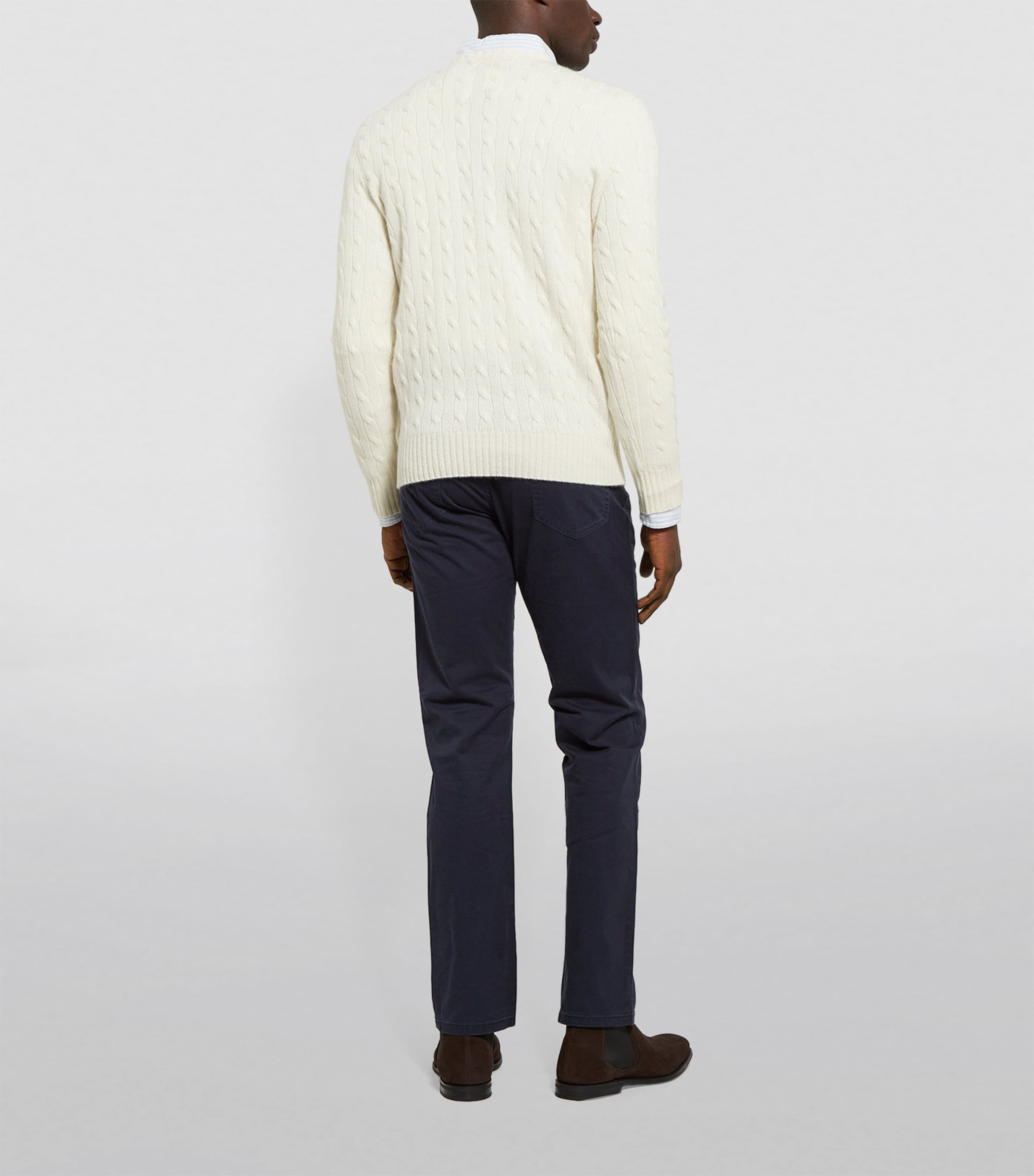 Cashmere Cable Knit Sweater Image 3