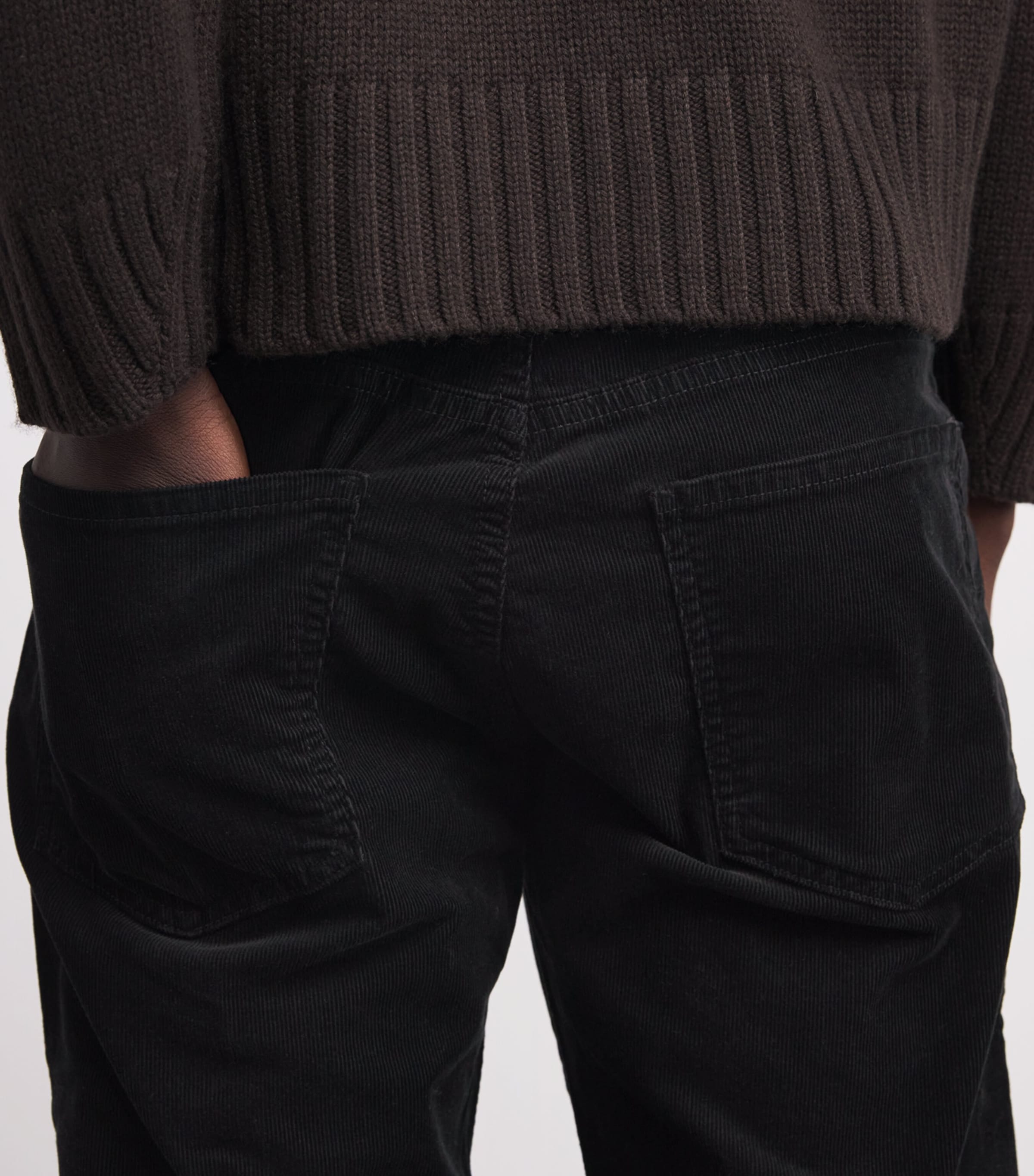 Corduroy Gage Straight Jeans BLK Image 6
