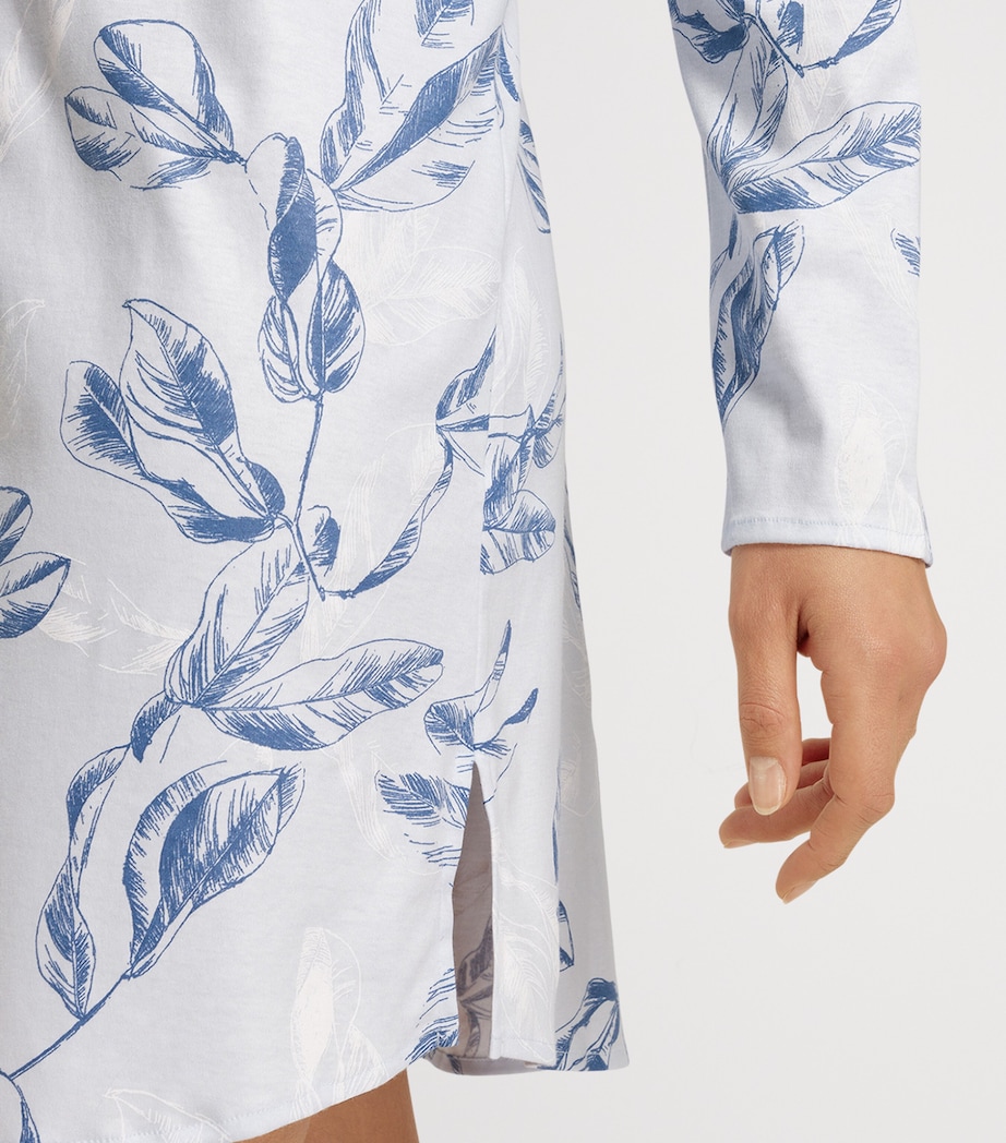 Cotton Garden Print Nightdress FROSTY GARDEN Image 7