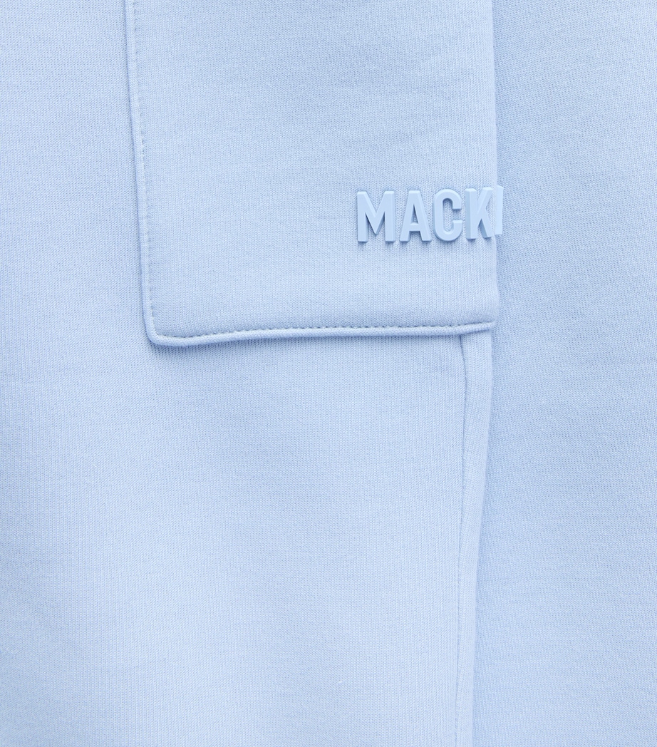 Cotton-Blend Marvin Cargo Sweatpants FOG BLUE A Image 5