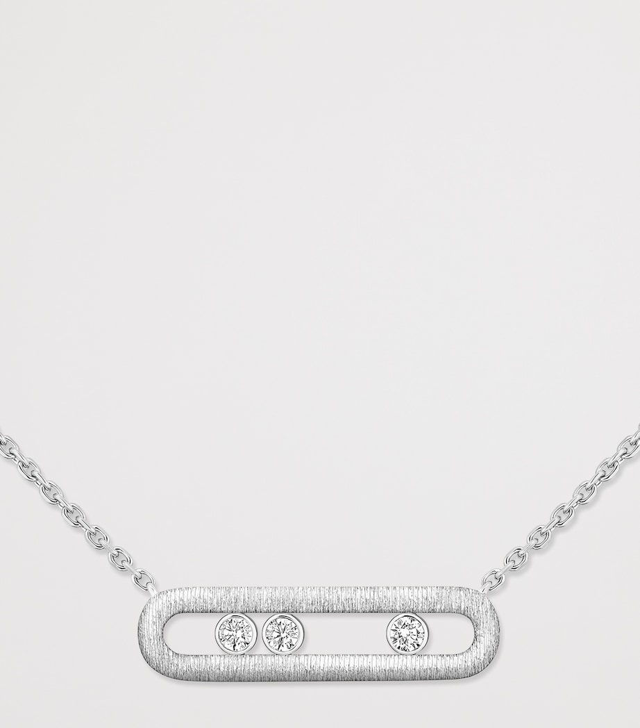 Messika Move Classique White Gold and Diamond Necklace White Gold Image 3