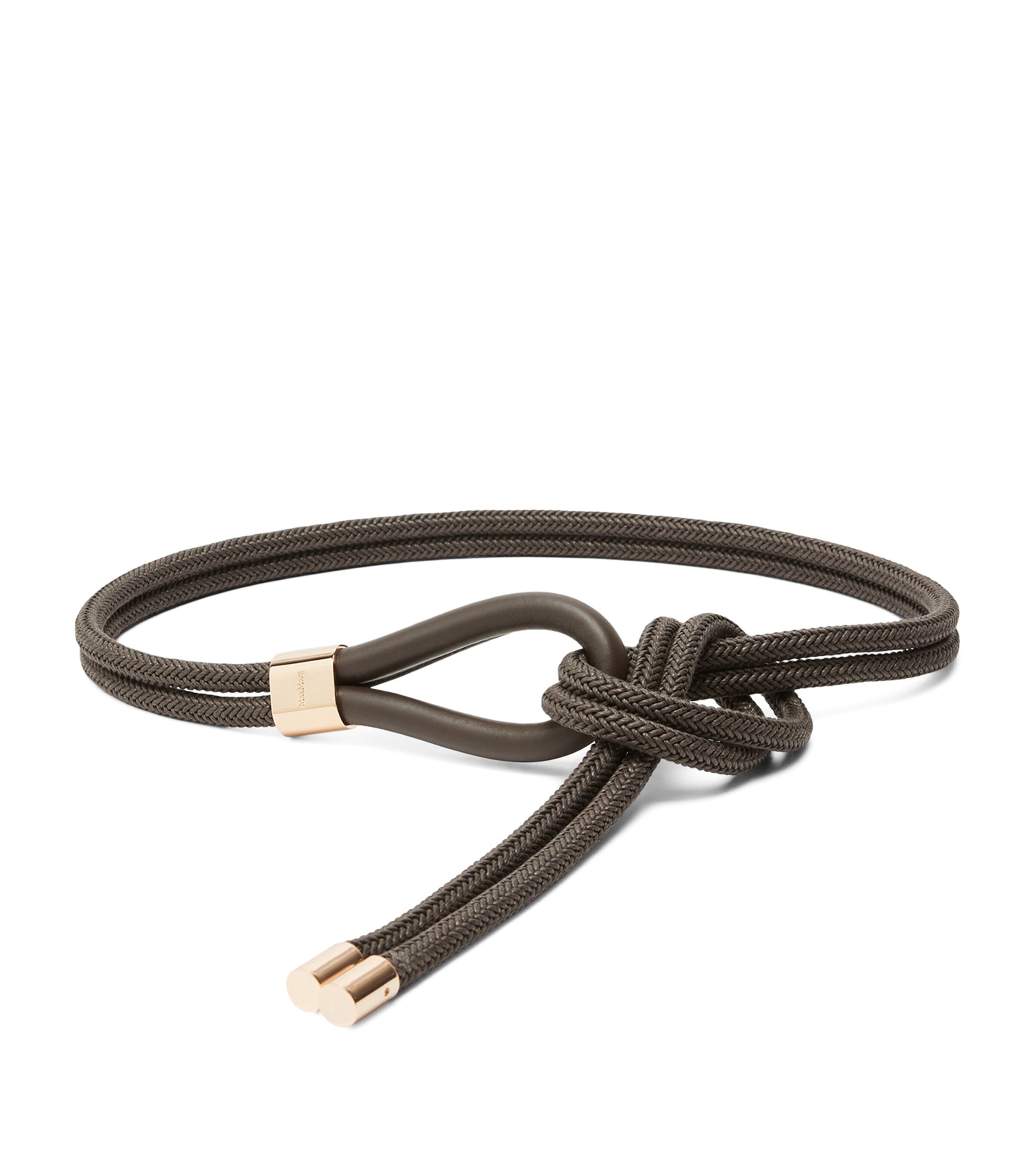 Max Mara Waxed Cotton Belt Dark Grey Image 1