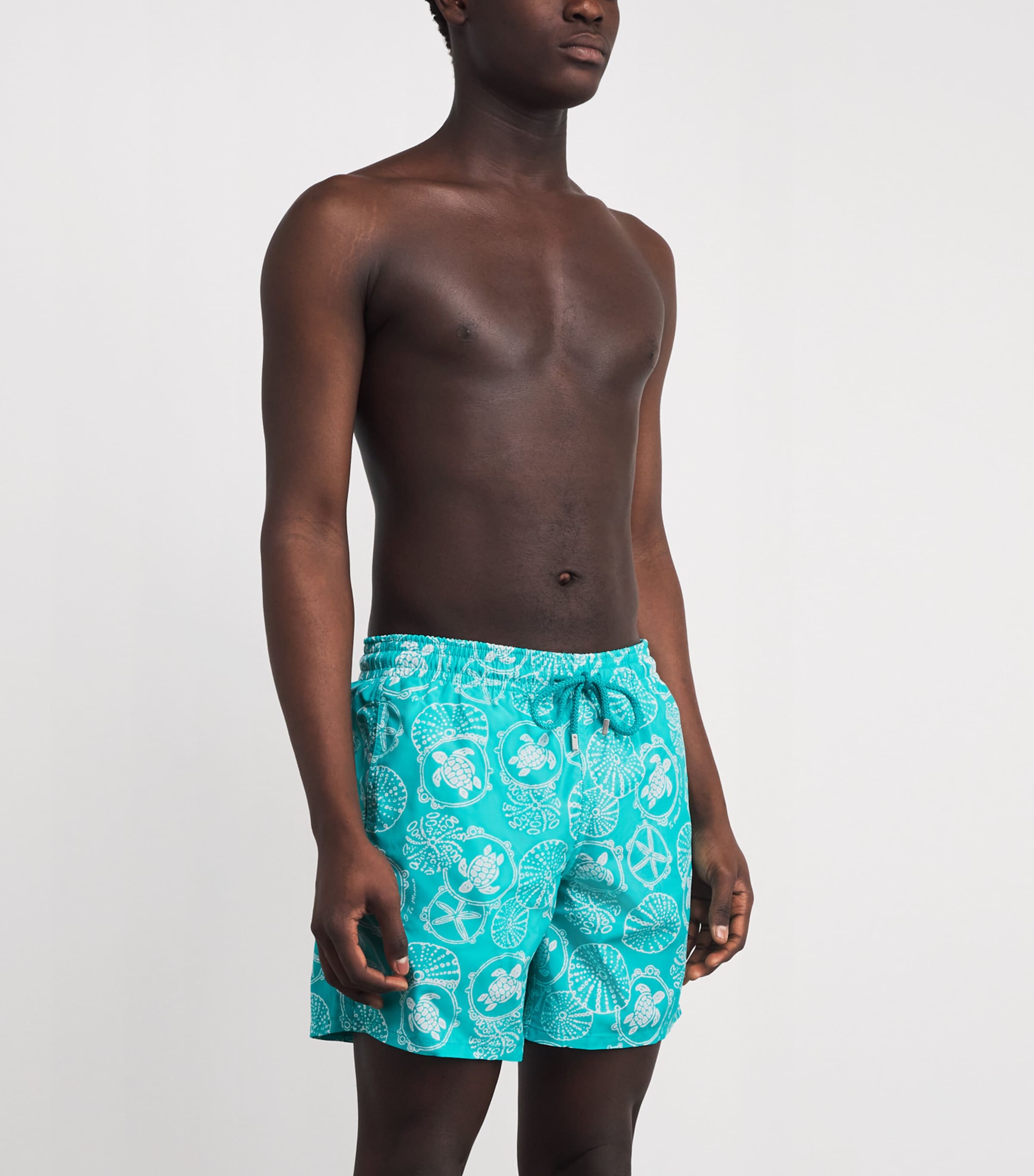 Turtle Print Moorise Swim Shorts 431-VERT DISCO Image 2