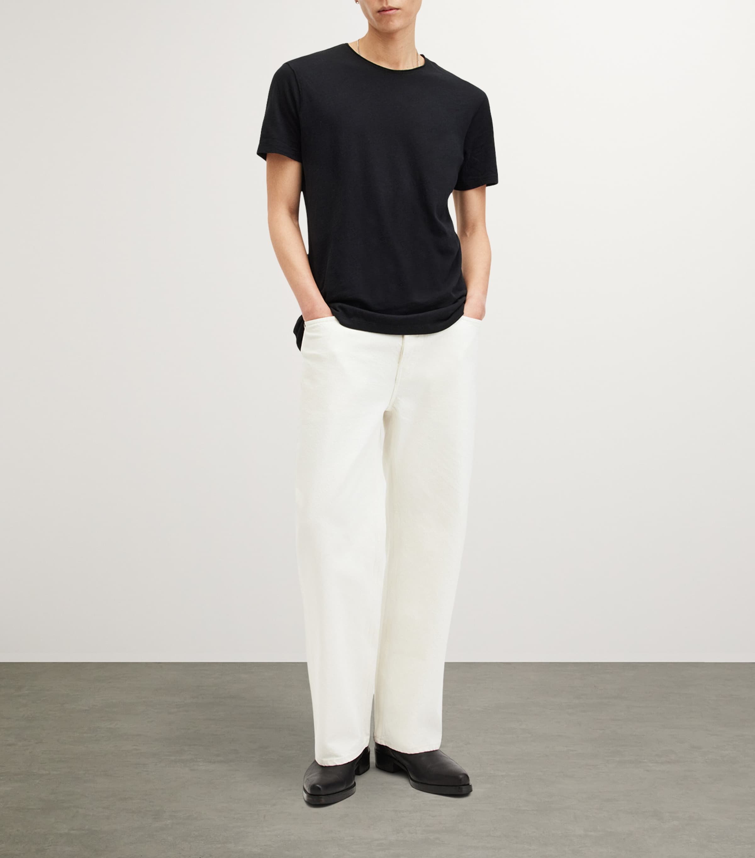 Organic Cotton Figure T-Shirt JET BLACK Image 2