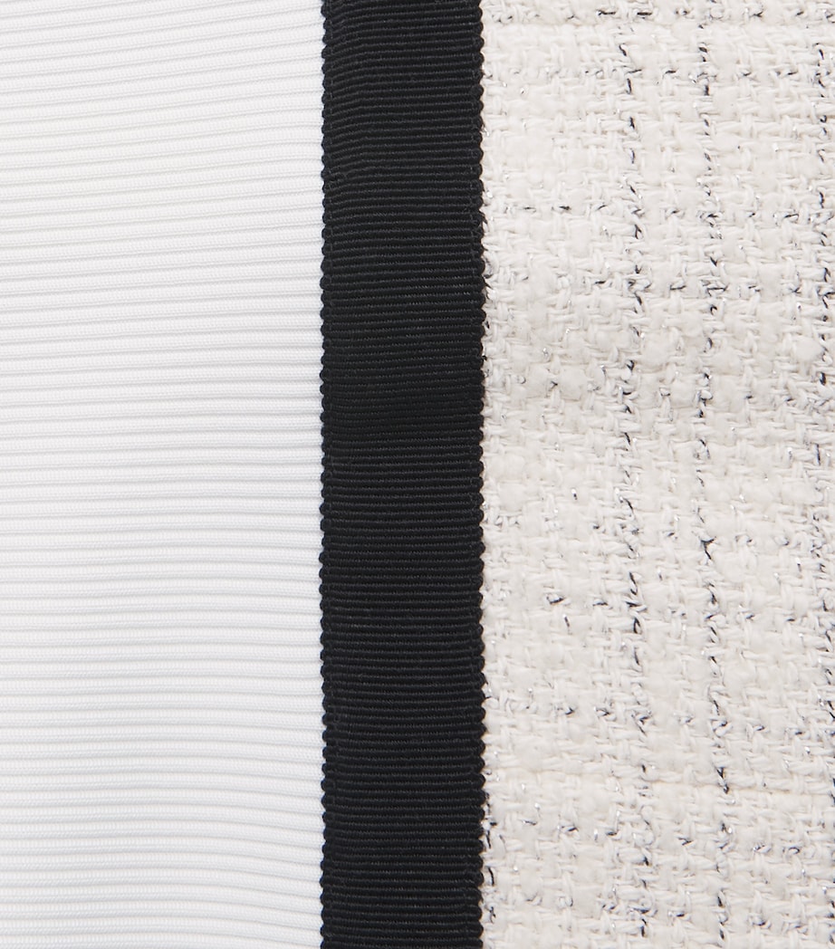 Maje Womens Tweed Mini Dress Ecru Image 6