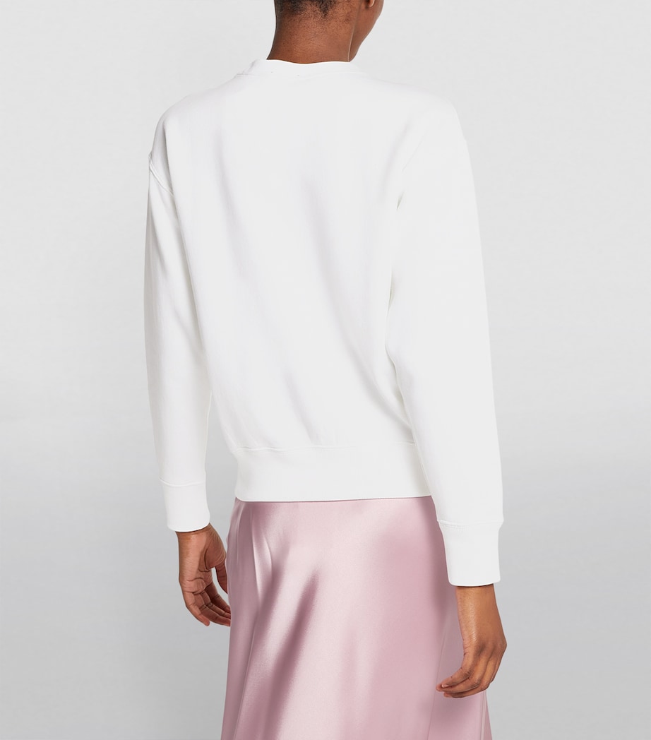 Polo Ralph Lauren Womens Polo Crew Neck Sweatshirt White Image 4