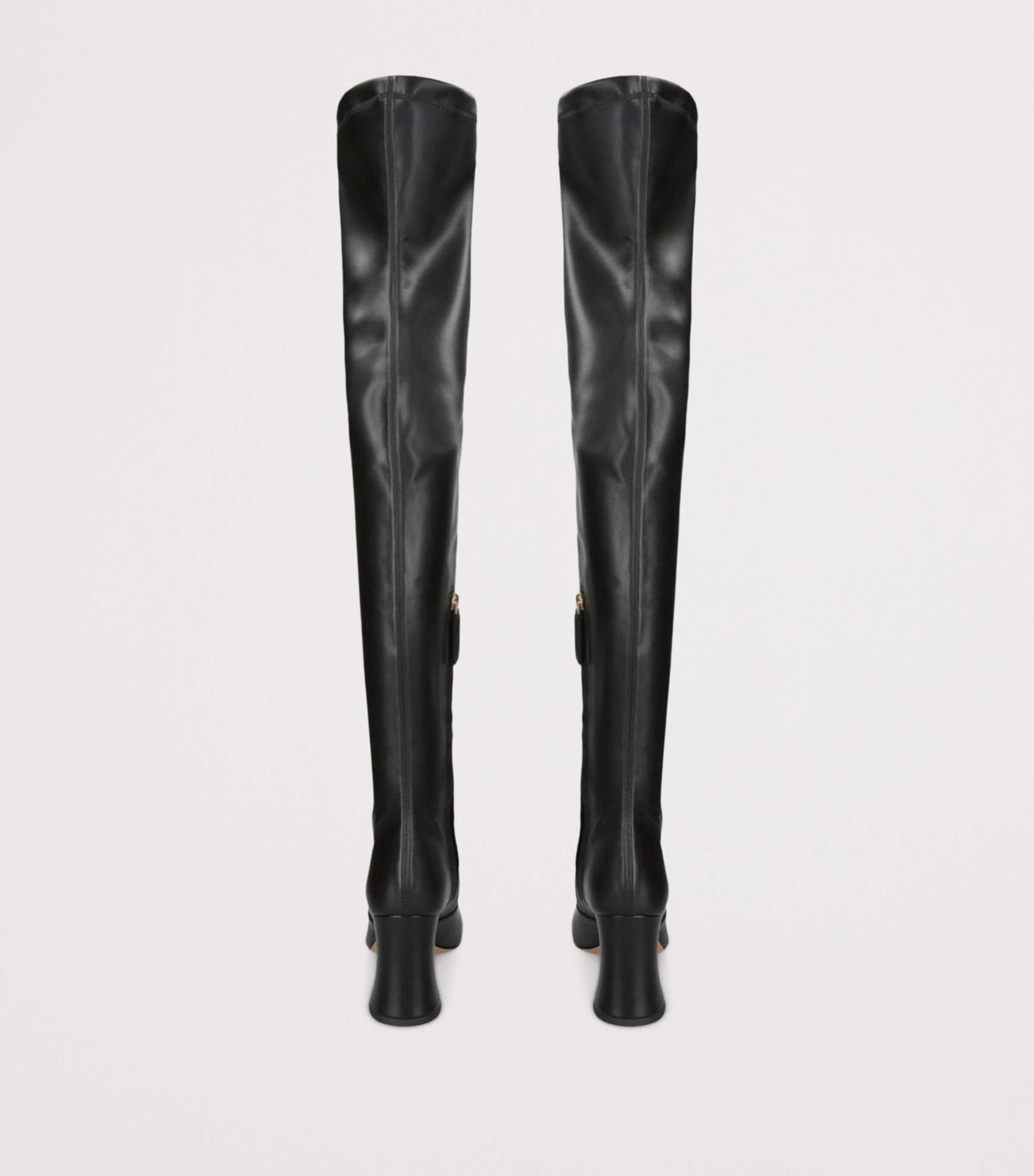 Chloé Leather Janis Over-The-Knee Boots 85 Black Image 3