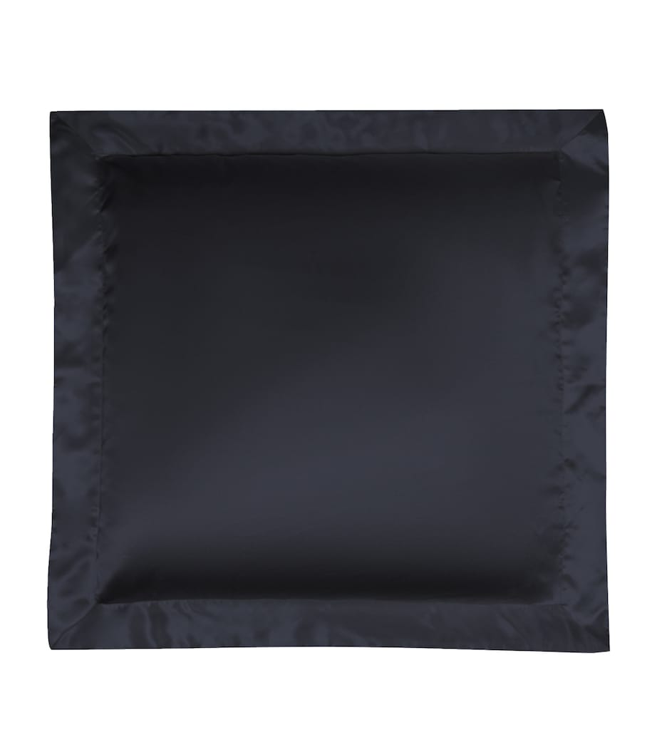 Silk Square Pillowcase (65cm x 65cm) CHARCOAL Image 1