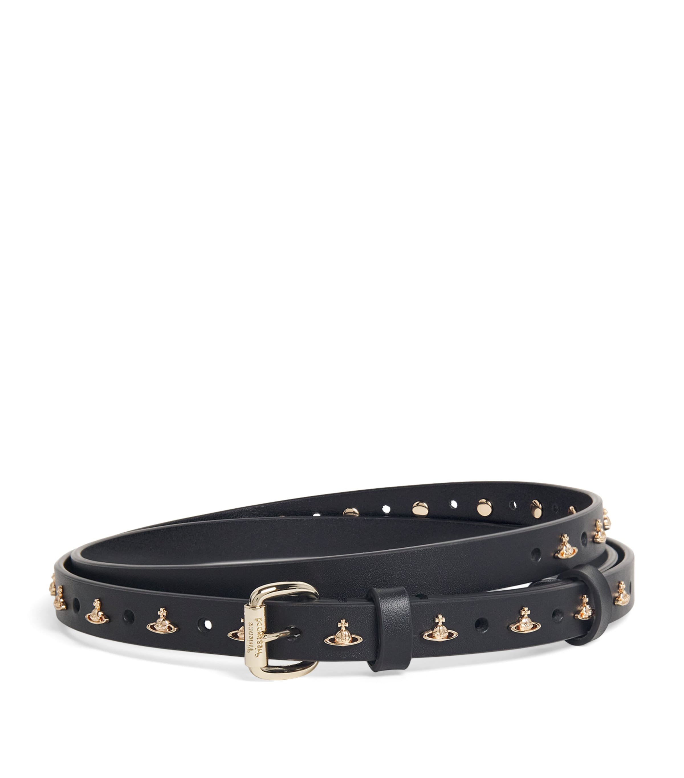 Vivienne Westwood Leather Mini Orb Alex Belt | Harrods UK