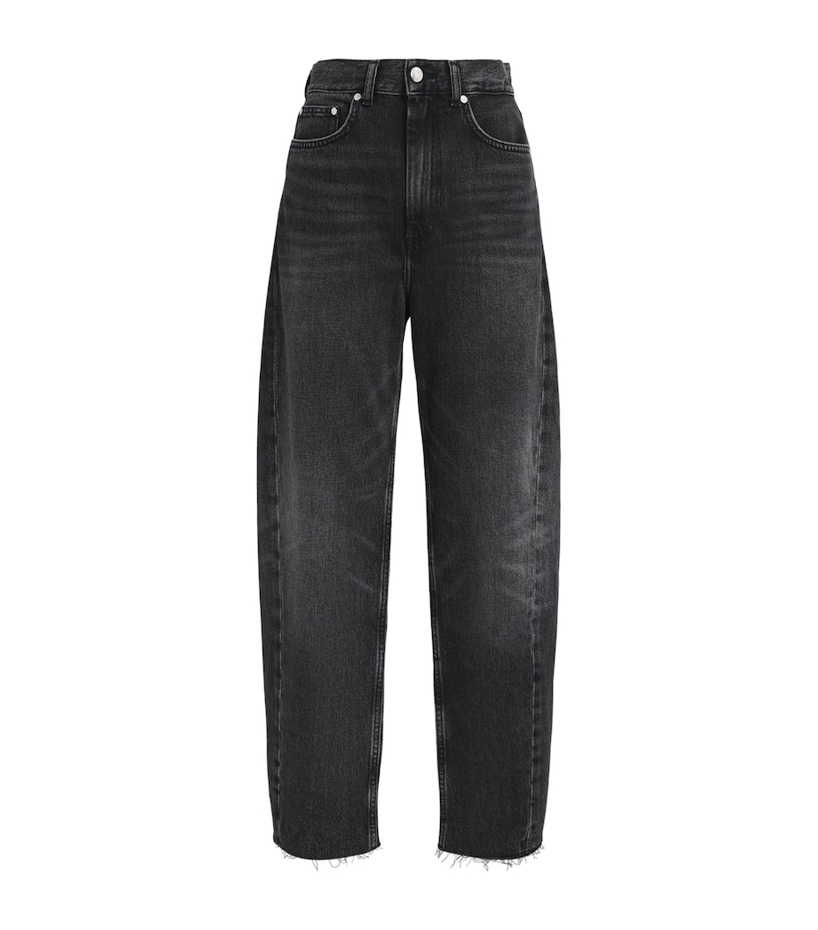 Sandro Paris Womens Barrel Jeans Dark Grey Image 1