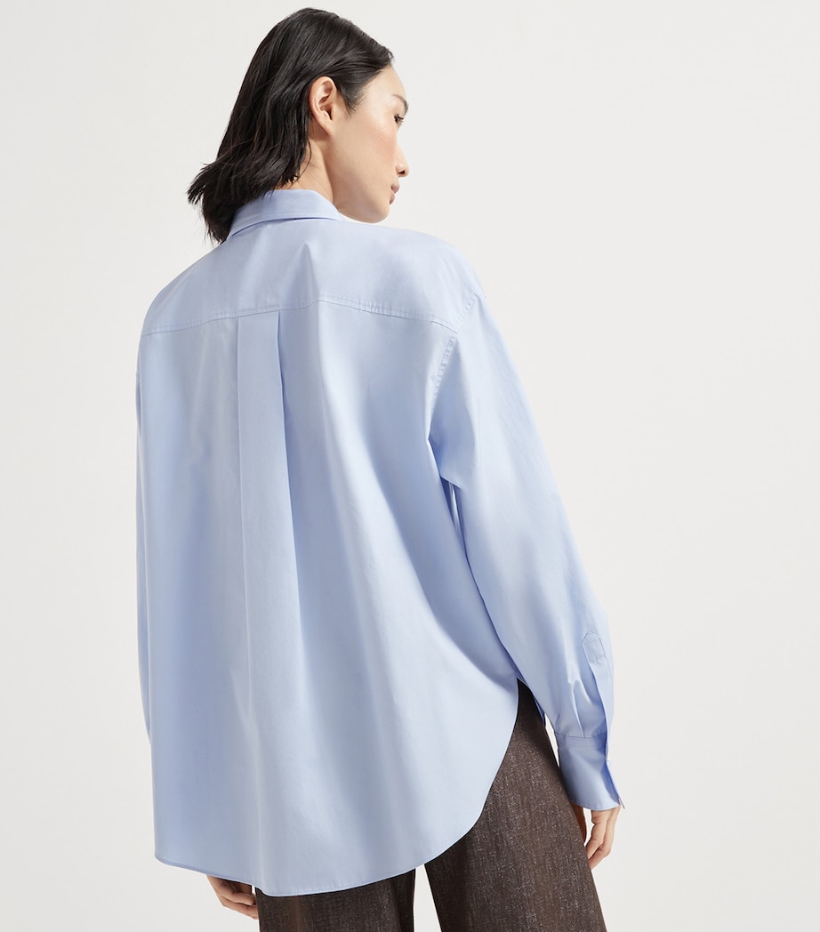 Cotton Poplin Pussybow Shirt C172 Image 3