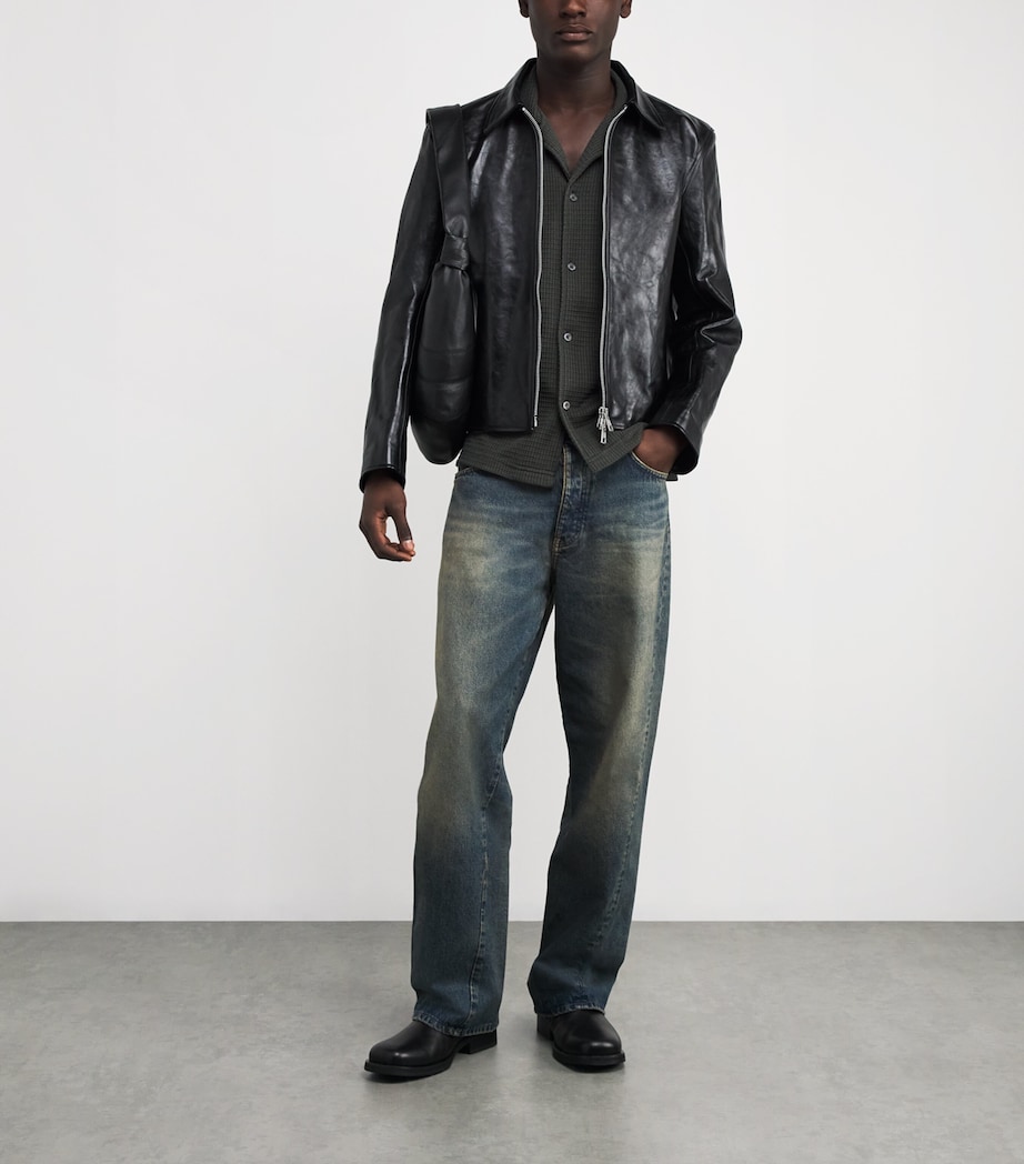 Waffle-Knit Troy Shirt DARK ARMY Image 2