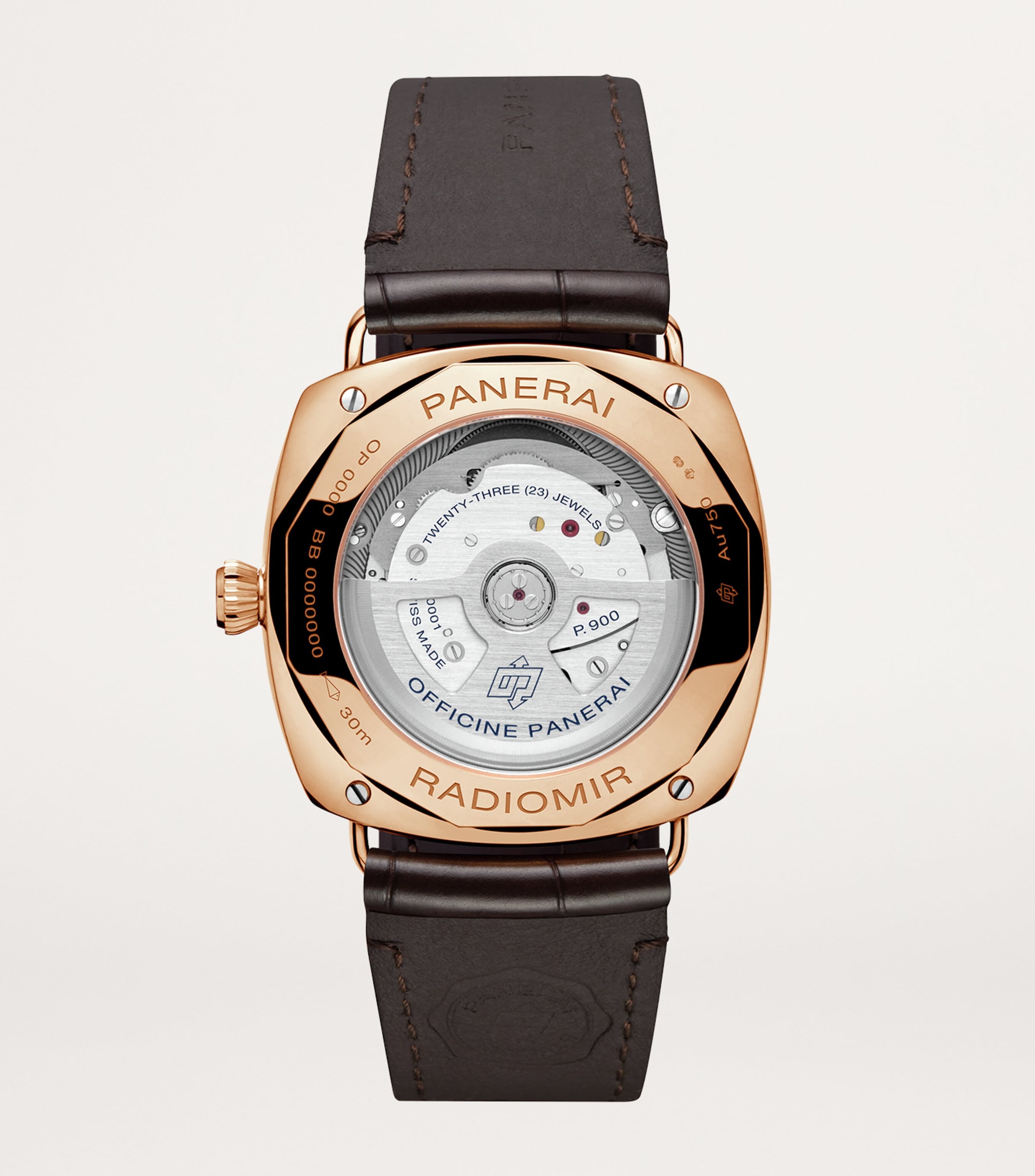 Rose Gold Radiomir Quaranta Watch 40mm WHITE Image 2