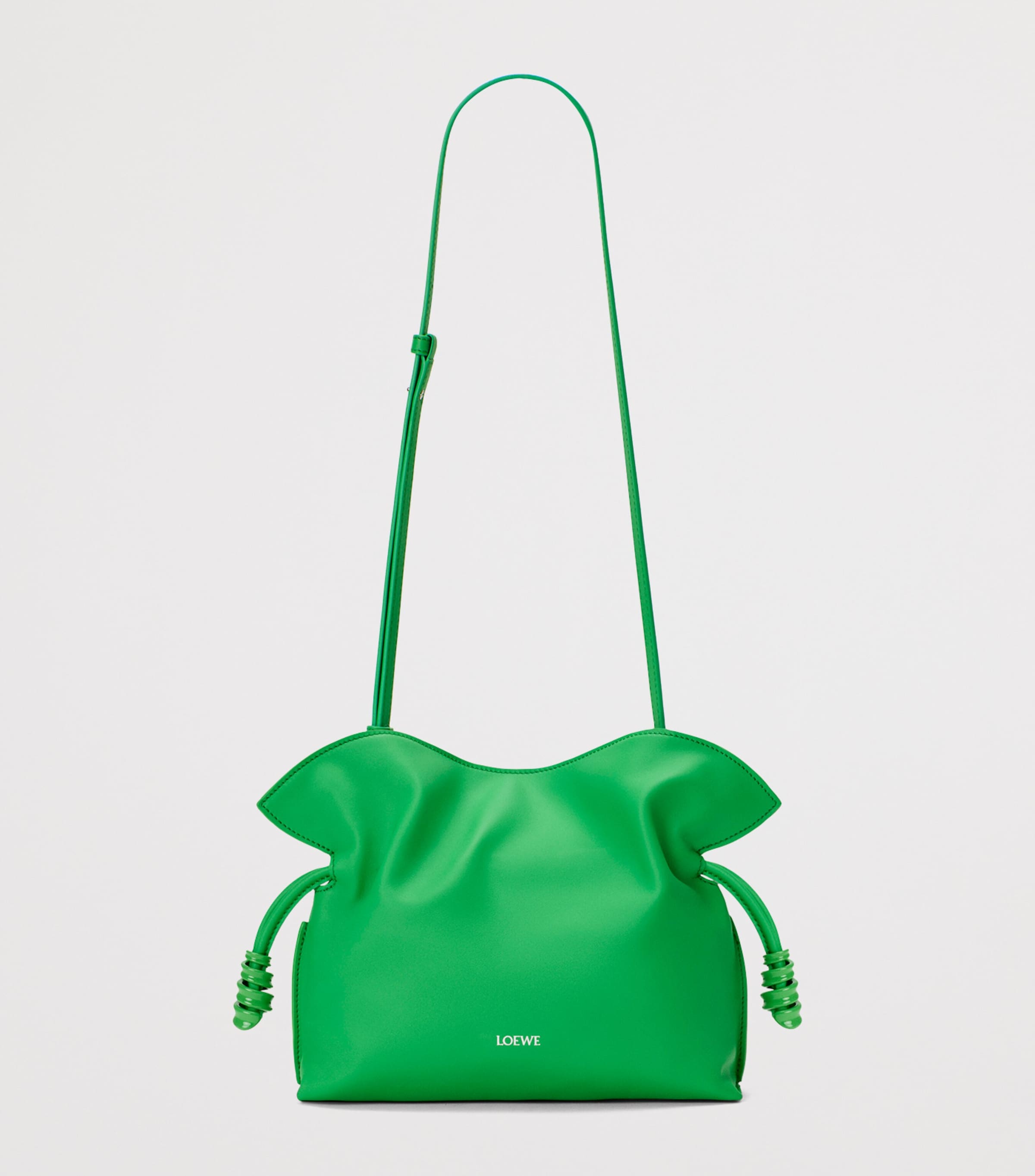 LOEWE Mini Leather Flamenco Purse Clover Green Image 5