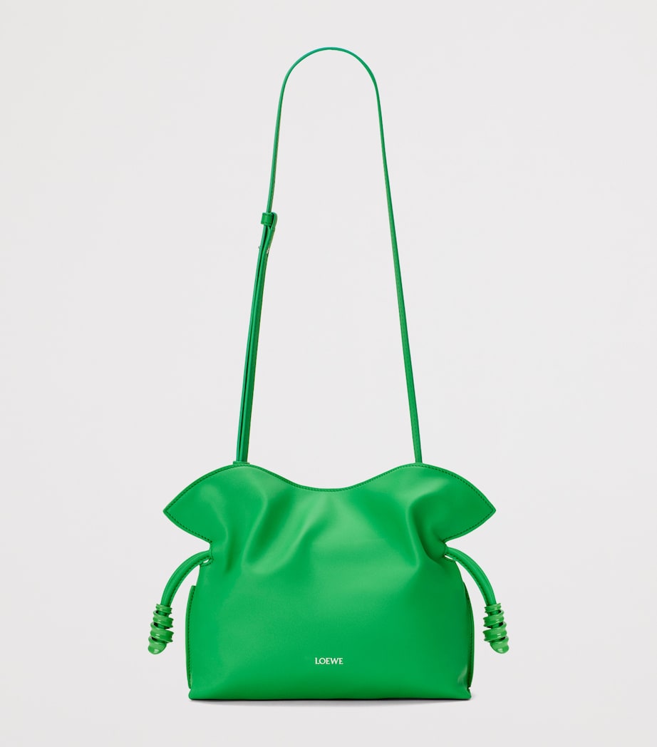 LOEWE Mini Leather Flamenco Purse Clover Green Image 5