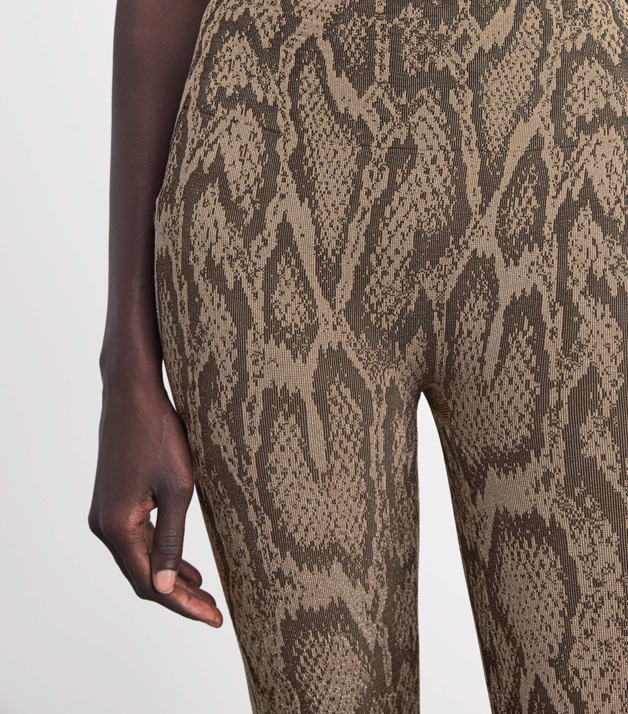 Wolford Womens Python Print Leggings Desert Python Image 3