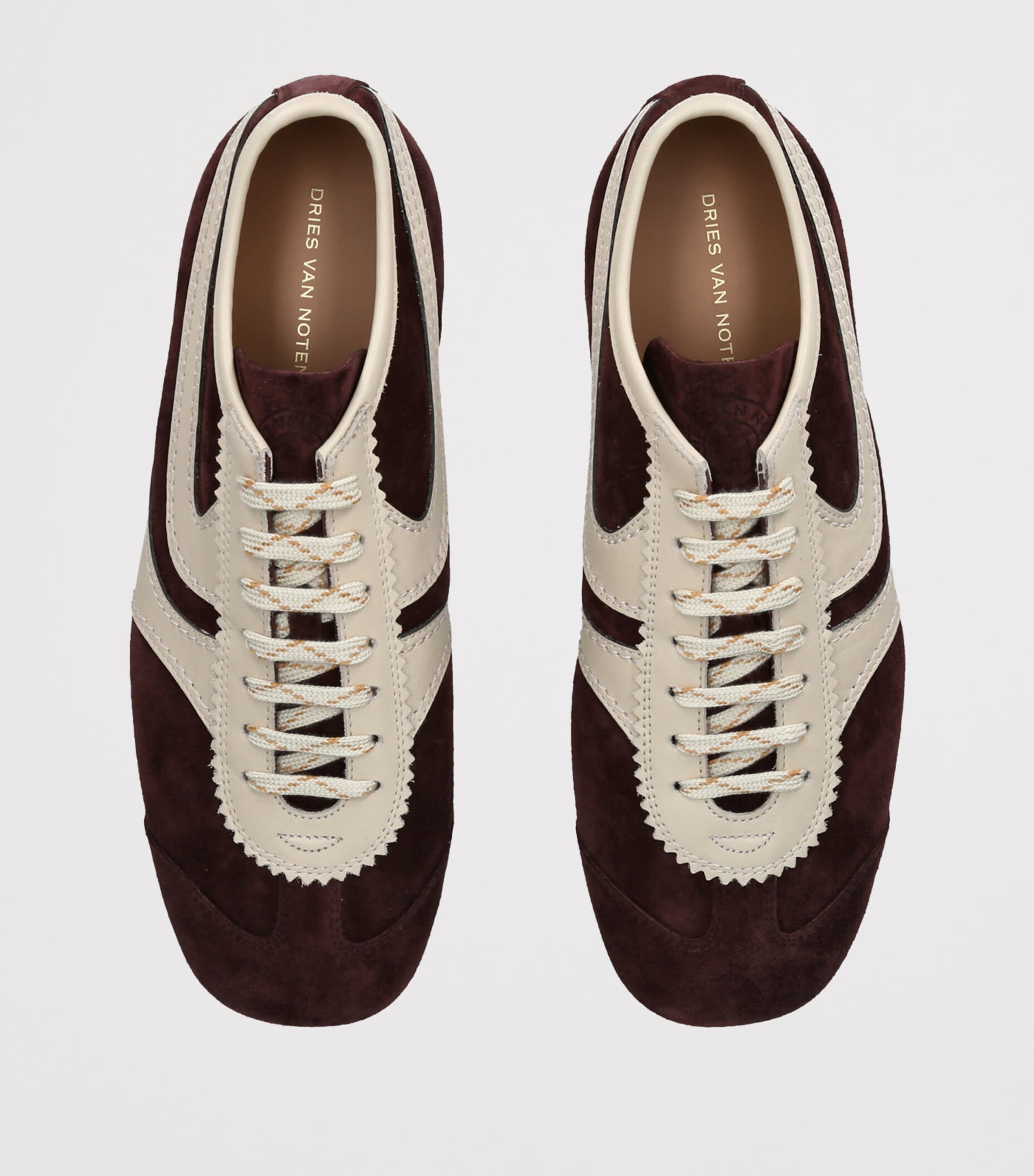DRIES VAN NOTEN Suede Dustin Sneakers Purple Image 3