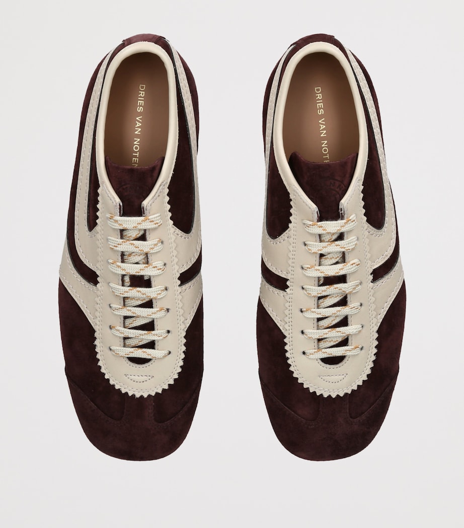 DRIES VAN NOTEN Suede Dustin Sneakers Purple Image 3