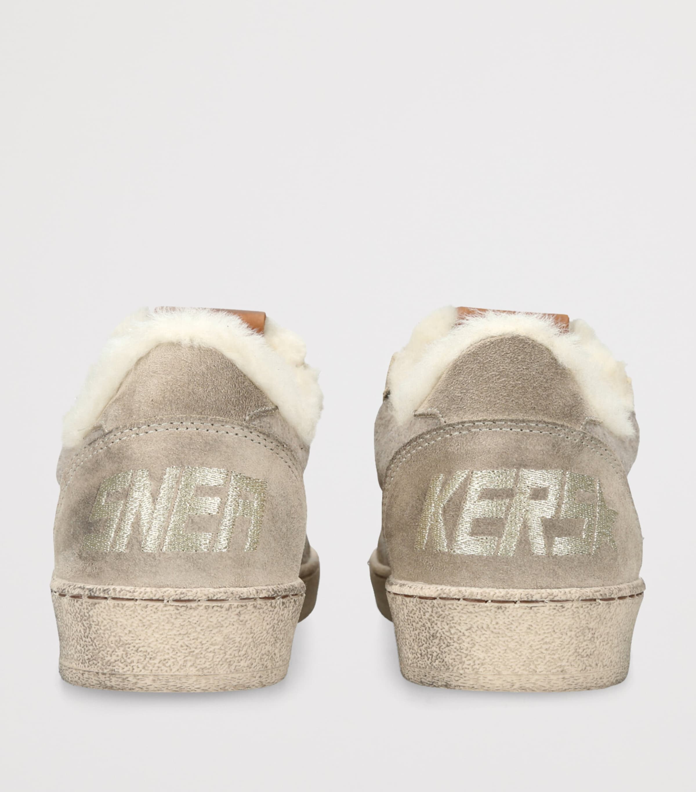 Shearling-Lined Ballstar Sneakers BEIGE Image 2