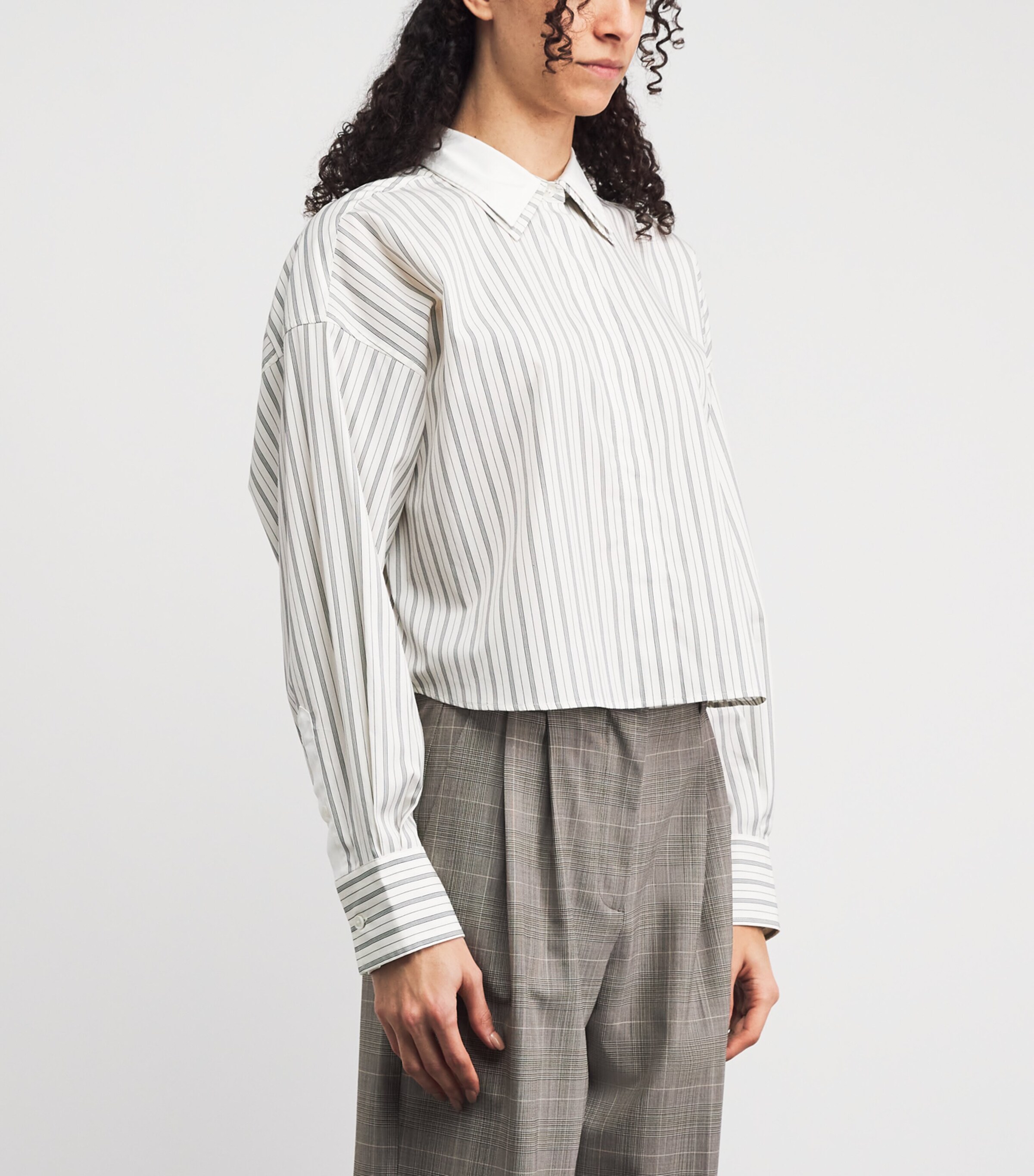 Rag & Bone Womens Stripe Layered Marin Shirt Crmst Image 4
