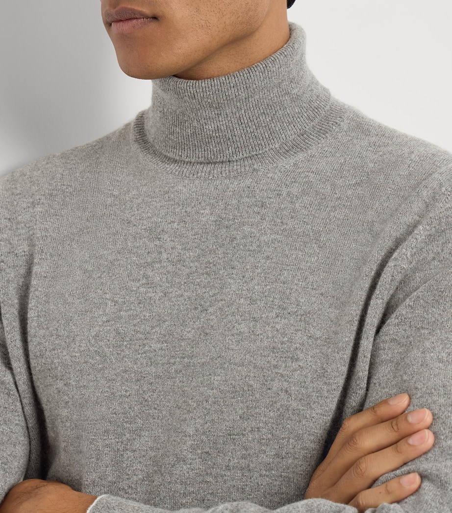 Brunello Cucinelli Mens Cashmere Rollneck Sweater Image 5