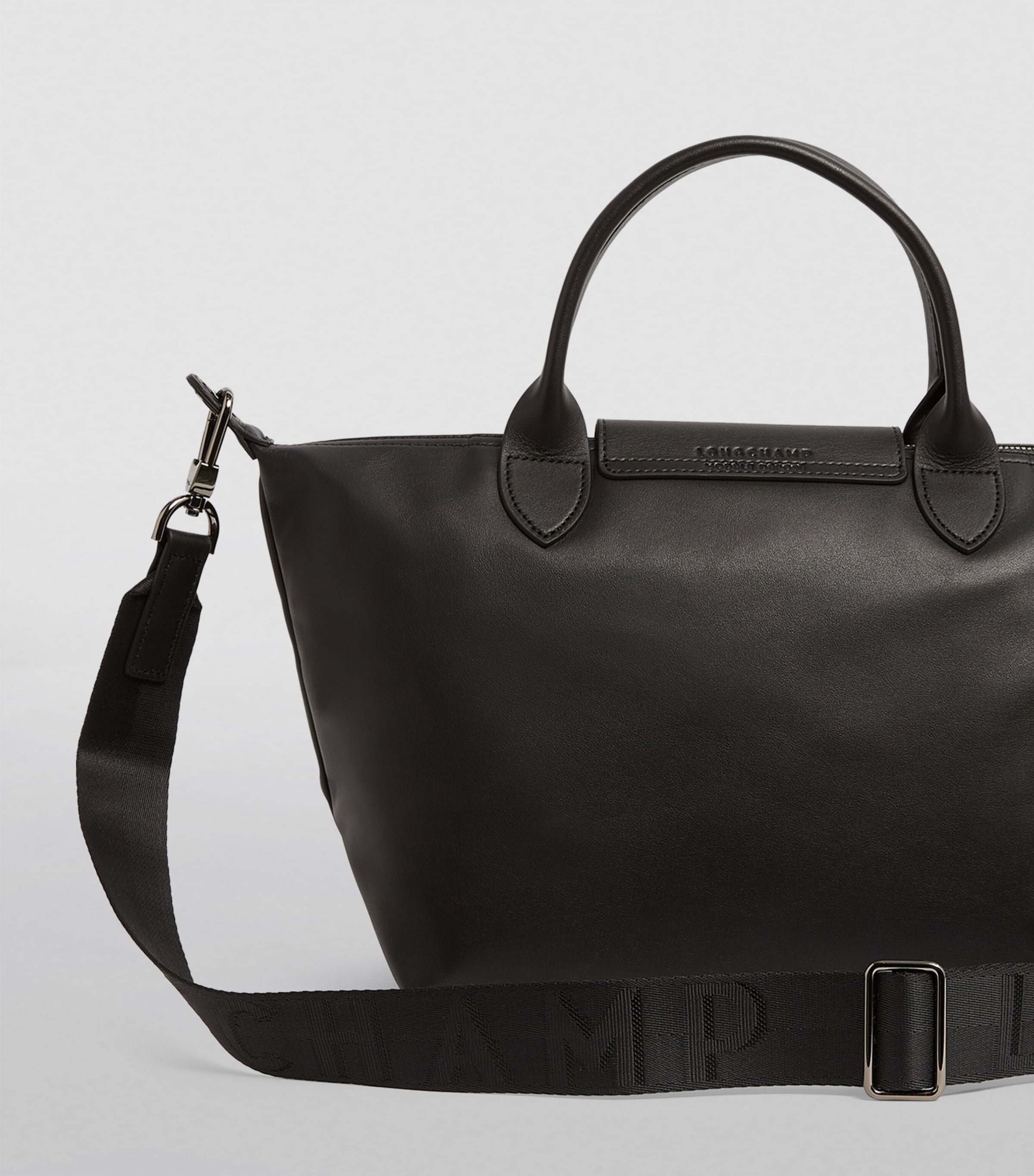 Small Leather Le Pliage Xtra Handbag 001 BLACK Image 4