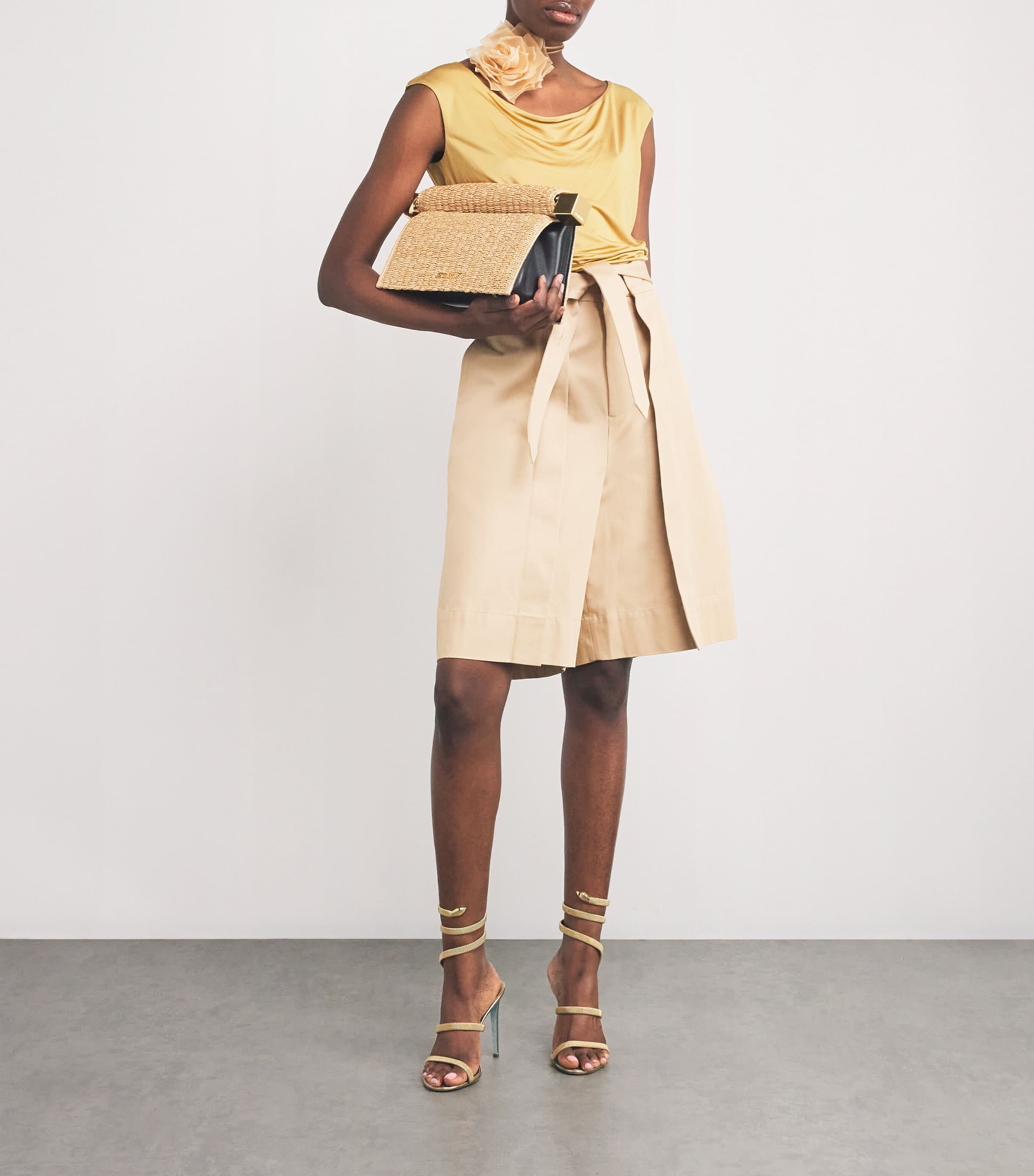 René Caovilla Leather Serpent Heeled Sandals 105 | Harrods US