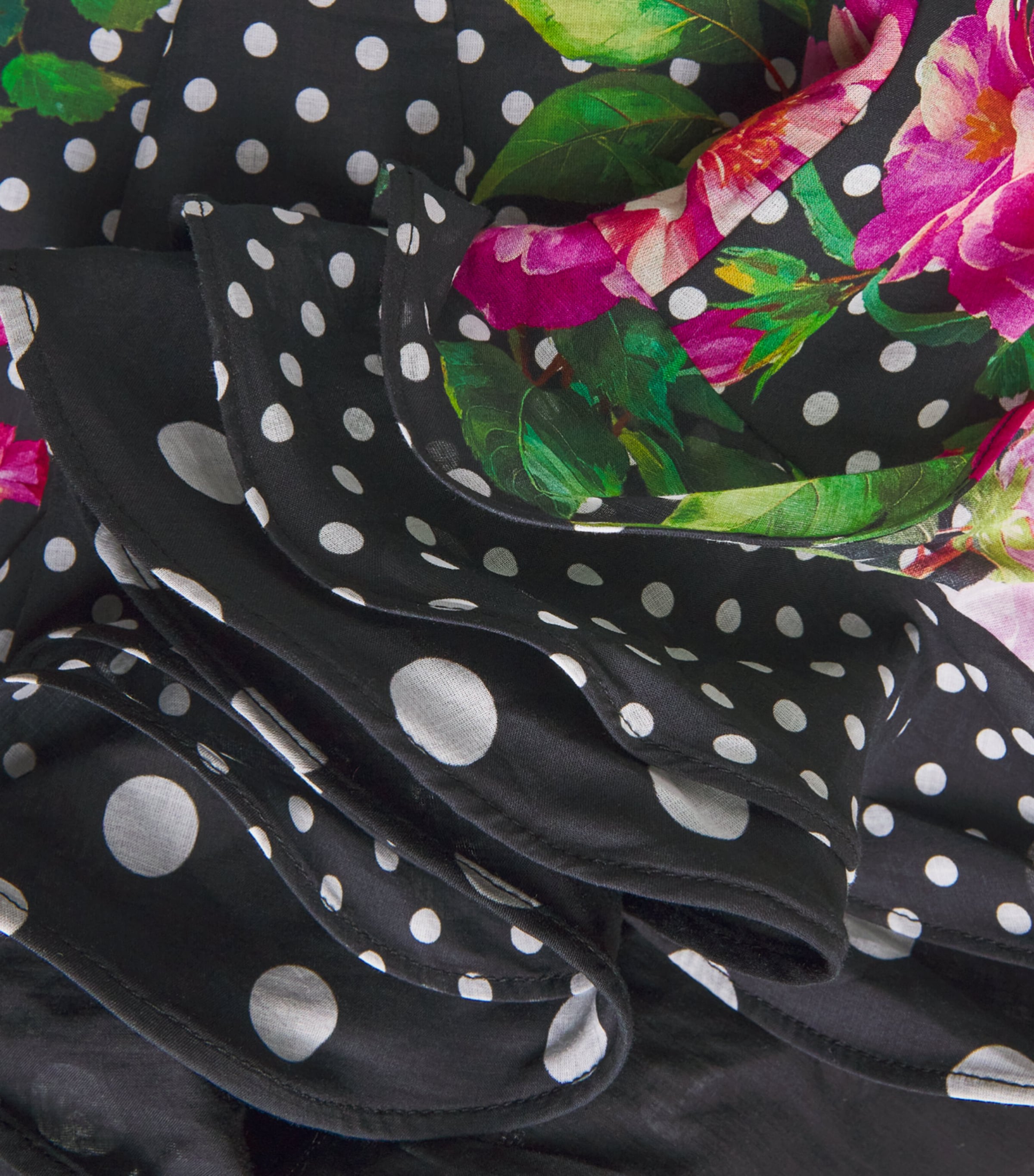 Charo Ruiz Ibiza Womens Floral Polka-Dot Almara Mini Dress Black Dots Image 6