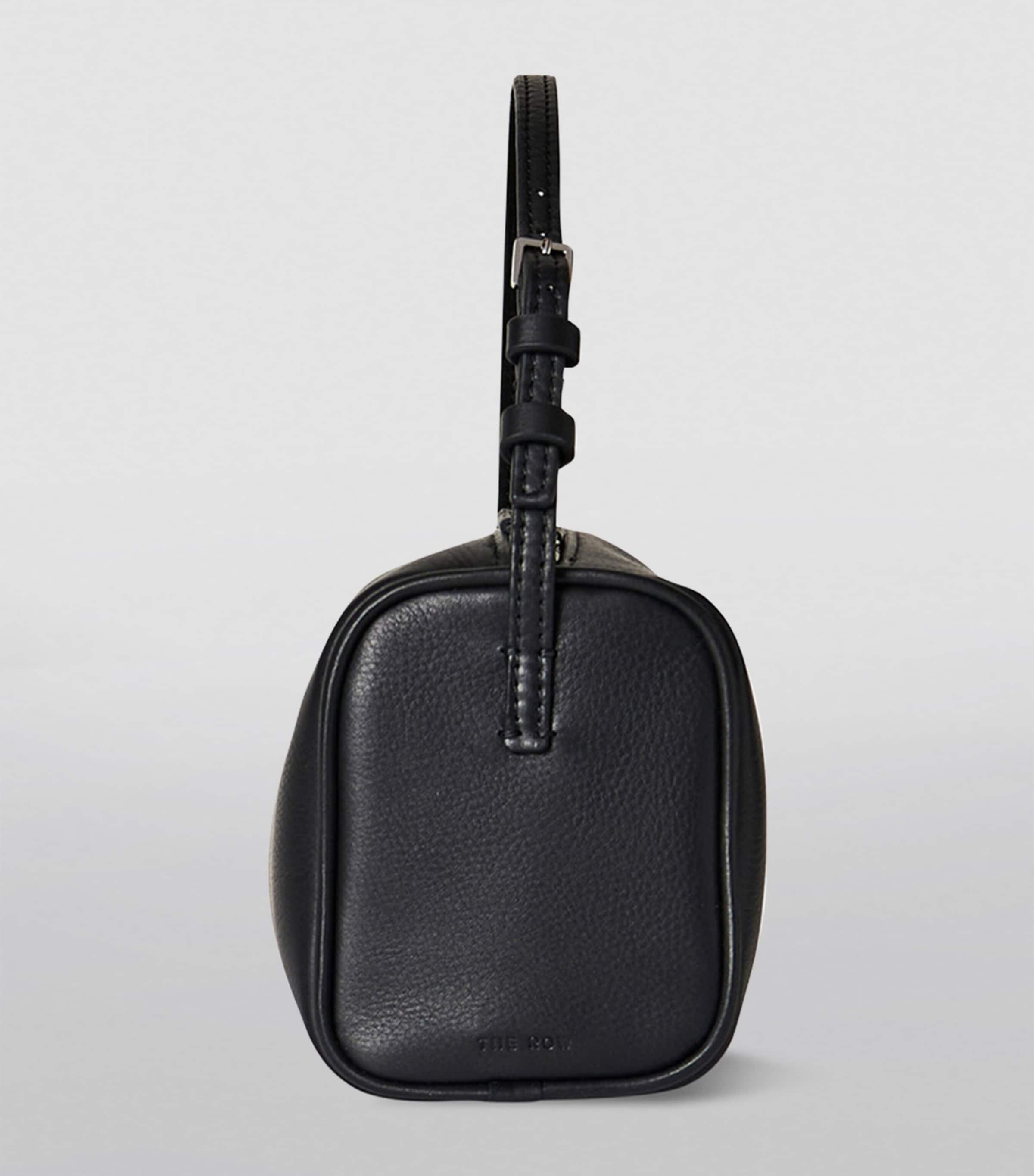 The Row 90s Leather Shoulder Bag Black Pld Image 3