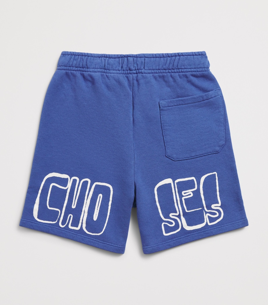 Bobo Choses Cotton Logo Sweatshorts (6-7 Years) Navy Blue Image 2