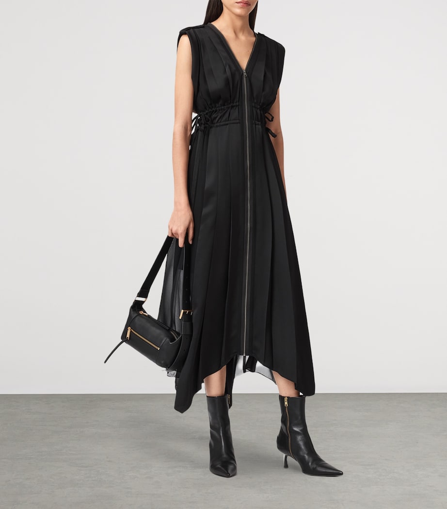 Satin Amala Dress BLACK Image 3