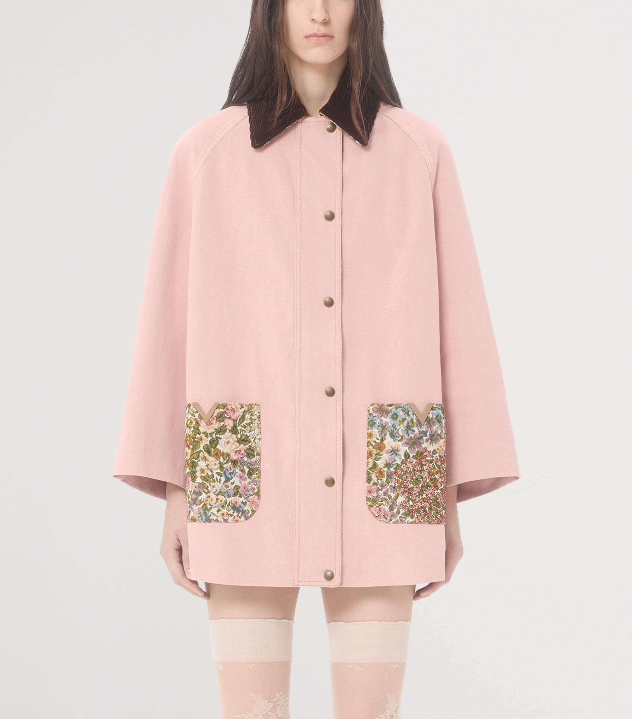 Cotton-Linen Denim Barn Jacket O45 Image 2