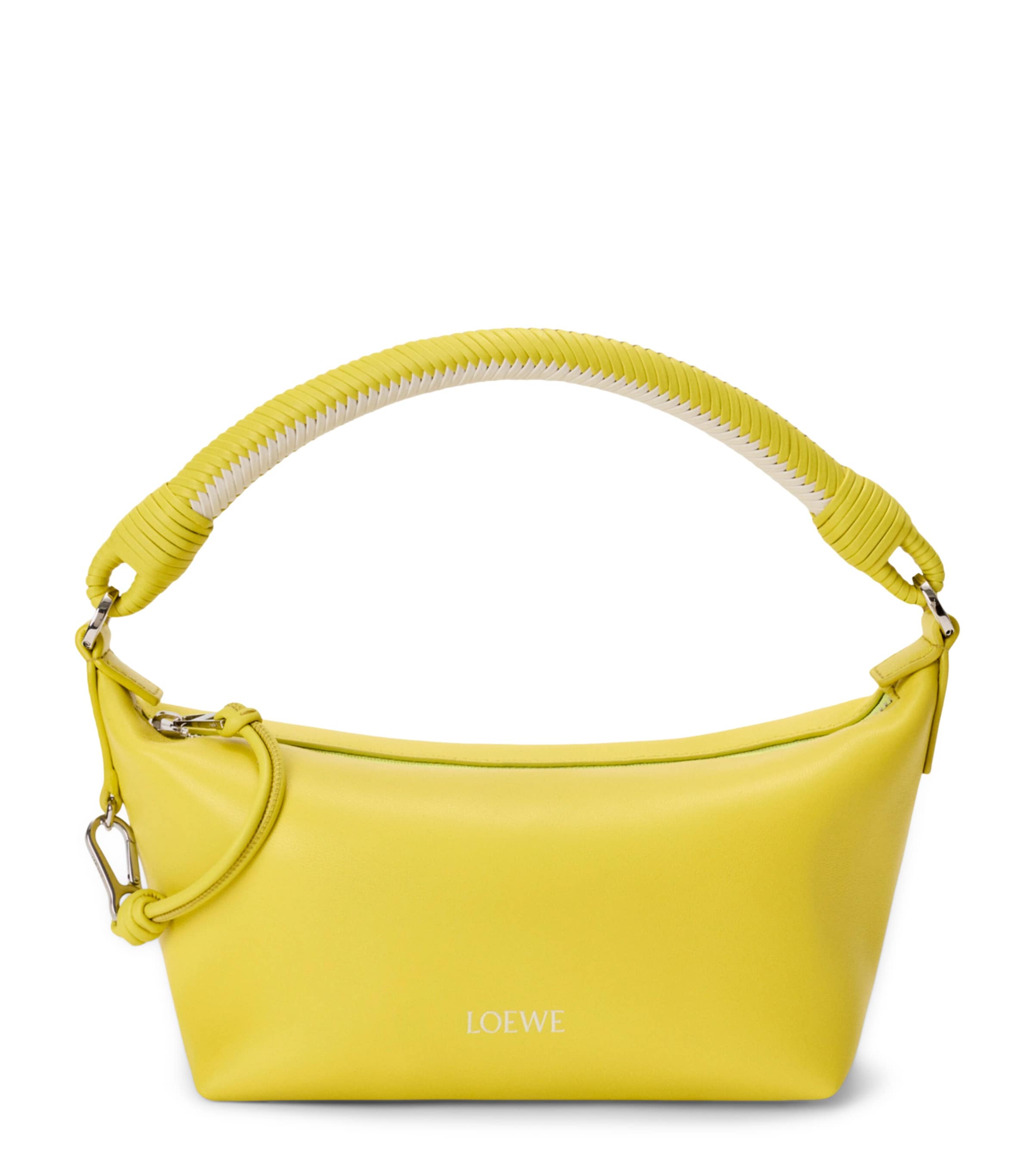 LOEWE Nappa Leather Cala Top-Handle Bag Lemon/soft White Image 1