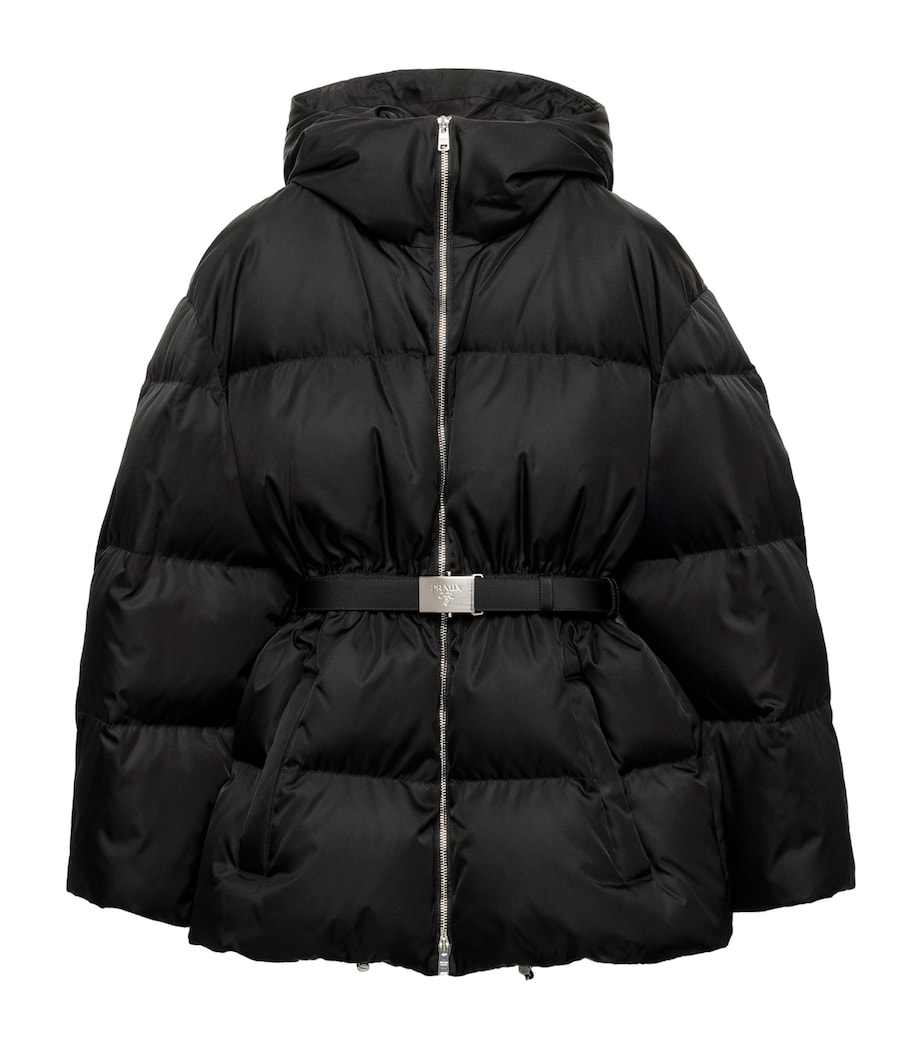 Down Re-Nylon Hooded Jacket F0002 Image 1