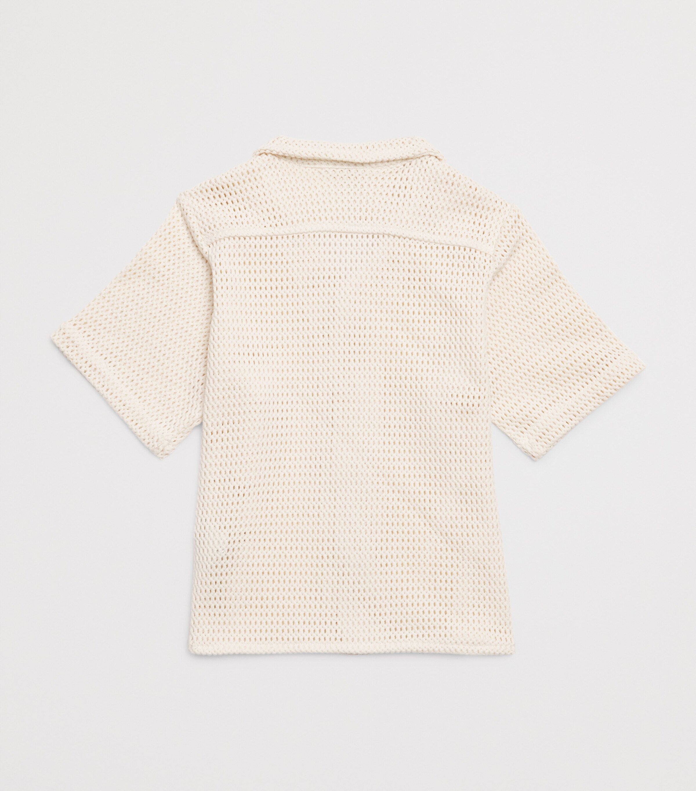 OAS Cotton Waffle-Knit Nicaro Shirt (4-12 Years) Ecru Image 2
