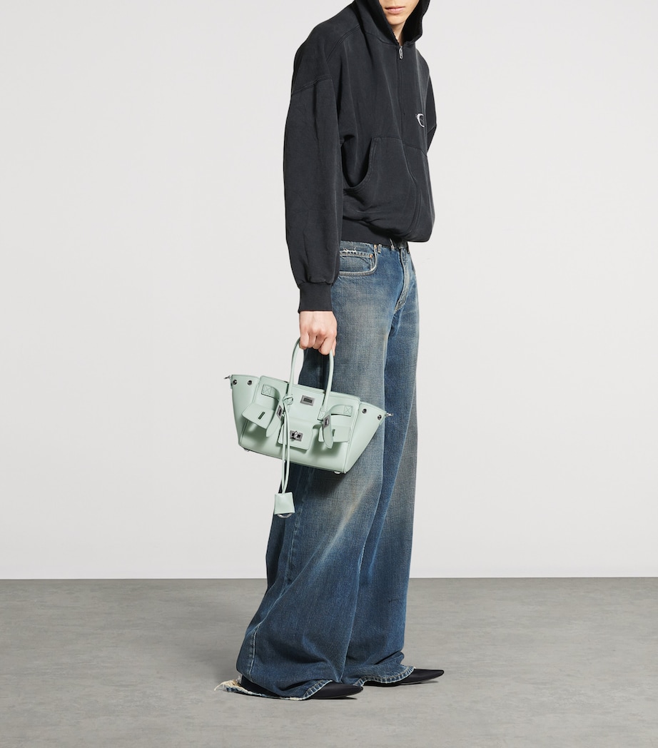 Mini Leather Bel Air Carry All Tote Bag 3837 Image 8